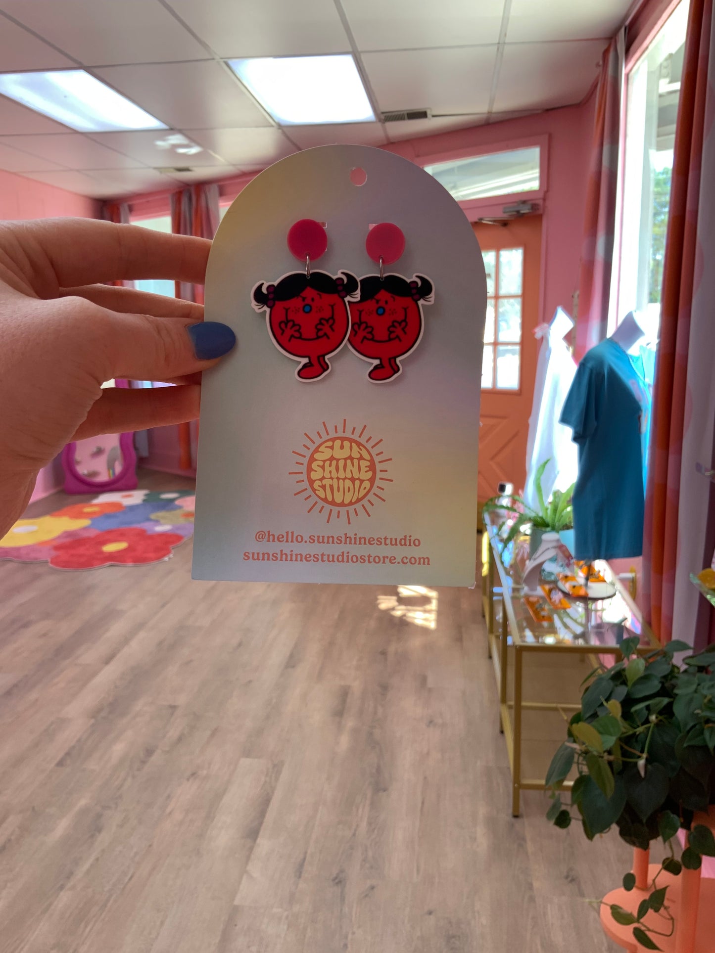 Little Miss Bad Acrylic Earrings