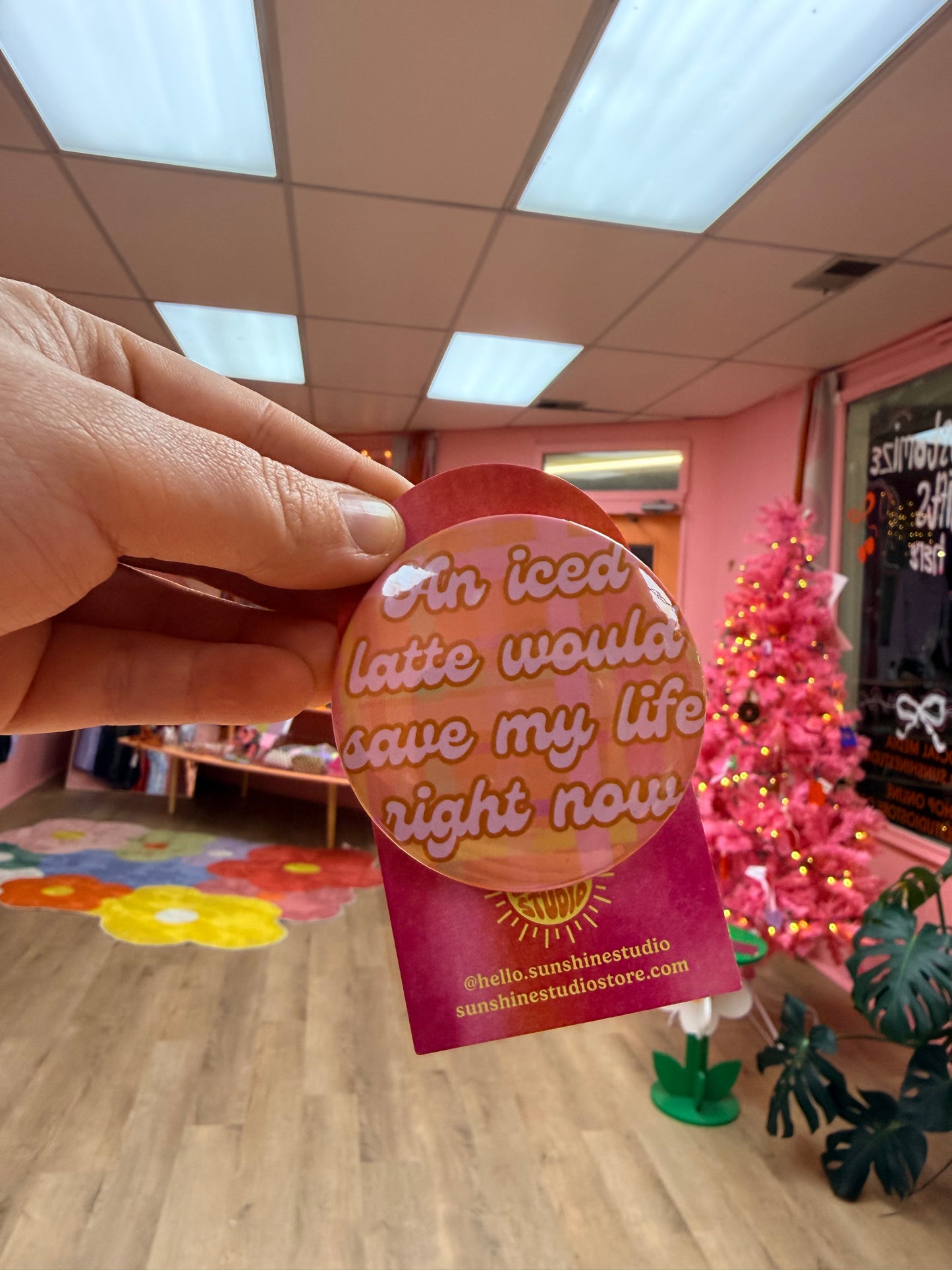 “An iced latte would save my life right now” Pin