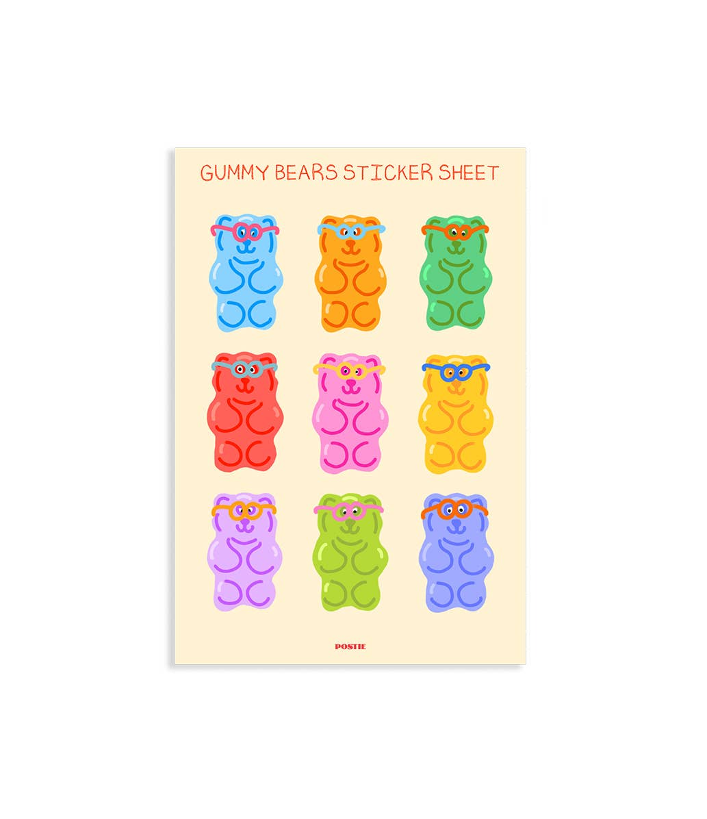 Gummy Bears Sticker Sheet
