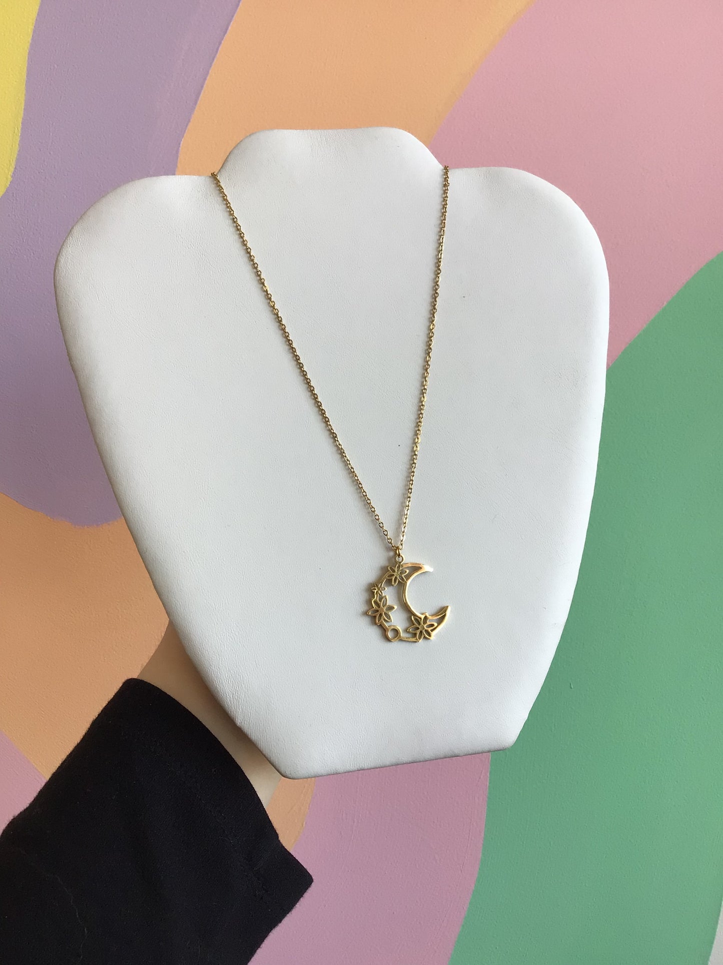 Harvest Moon Stainless Steel Necklace