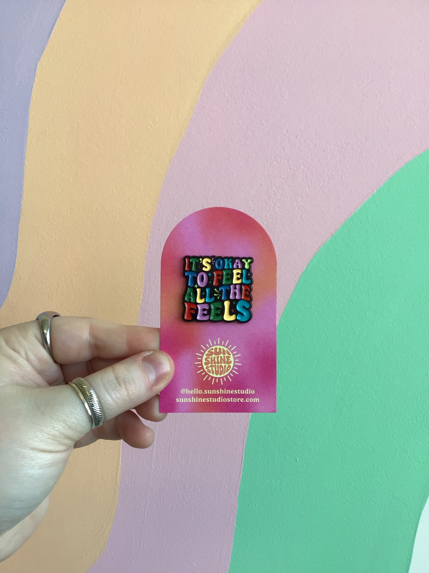 “It’s Okay To Feel All The Feels” Pin