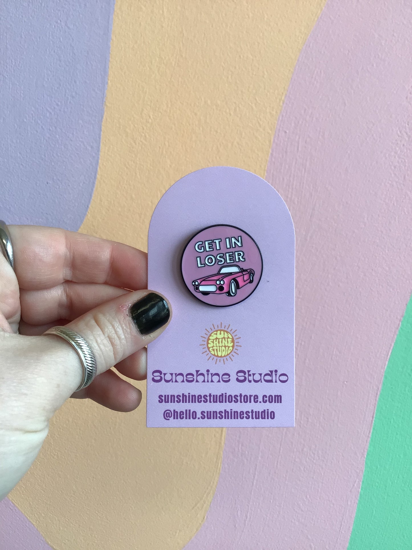 “Get In Loser” Enamel Pin