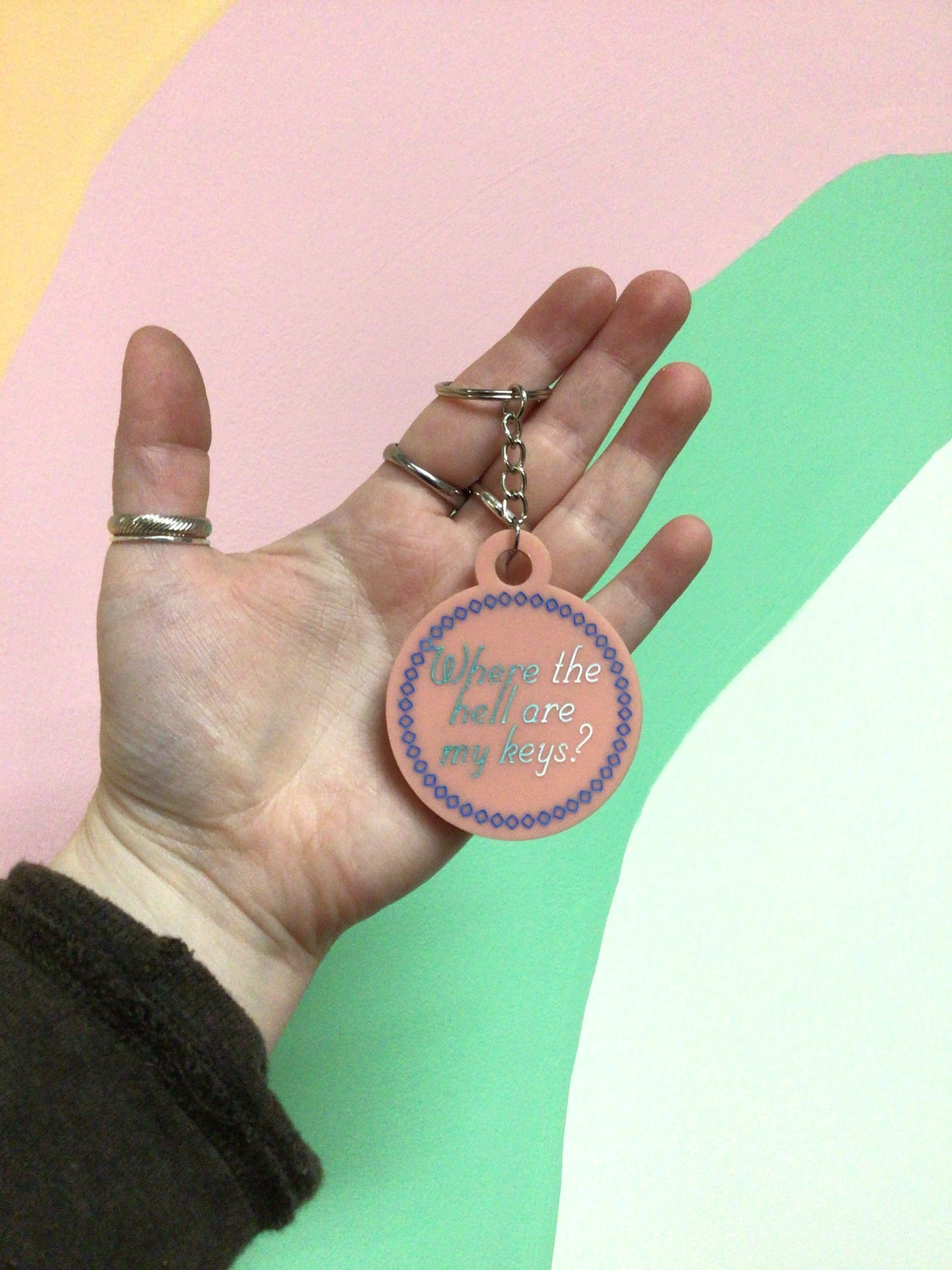 Where The Hell Are My Keys? Keychain