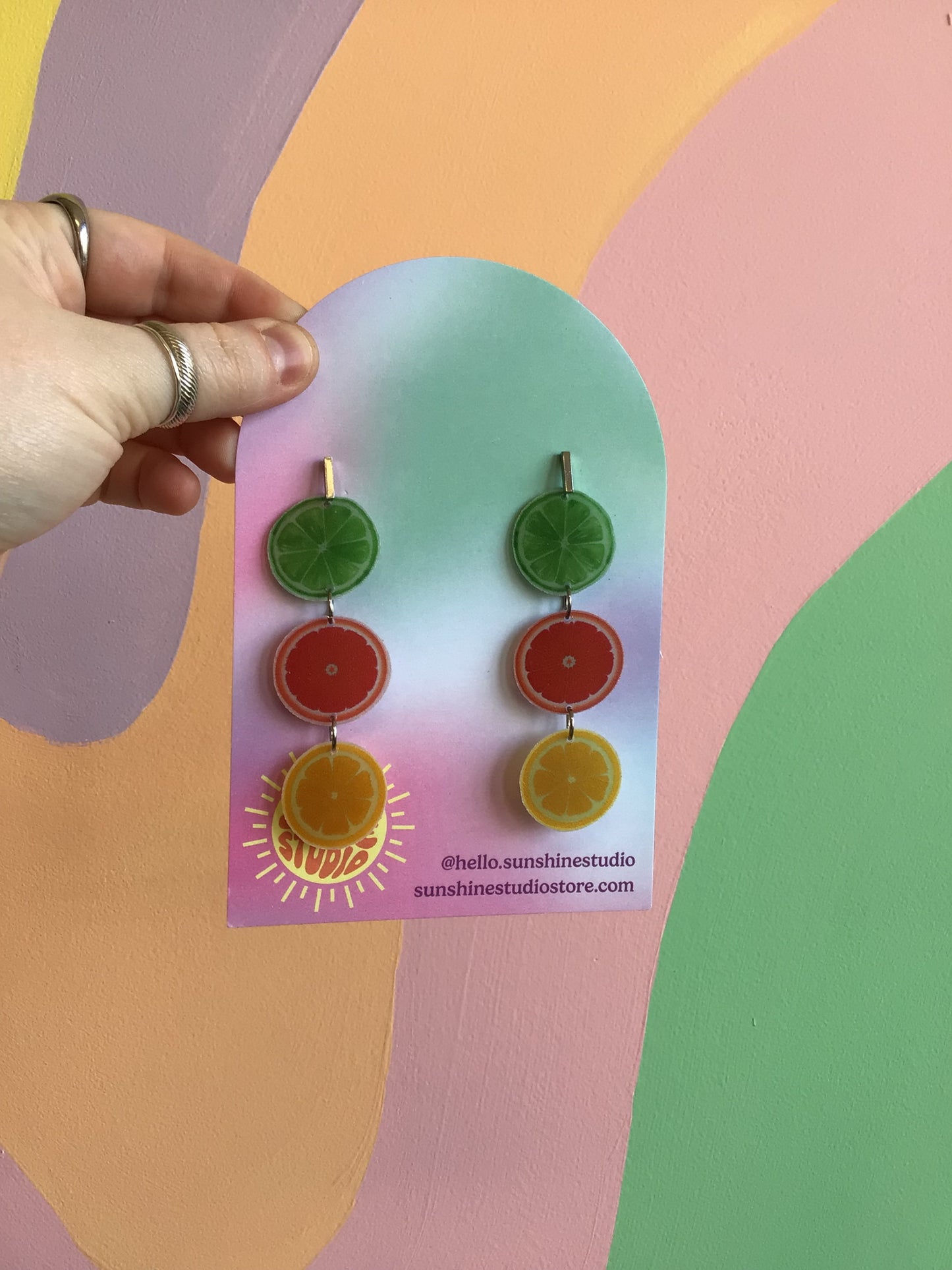 Big Citrus Energy Earrings