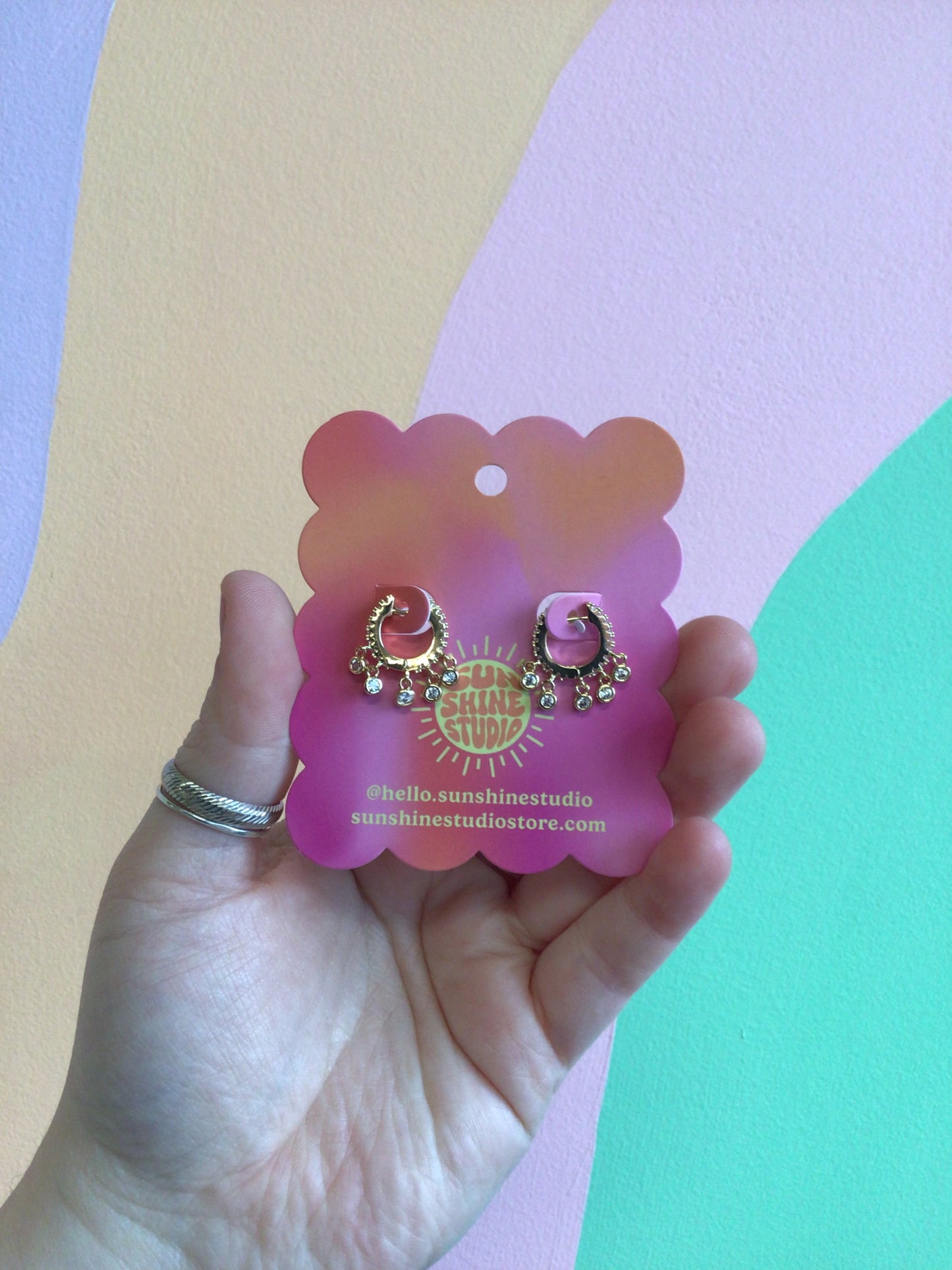 Jangly Stainless Steel Huggies