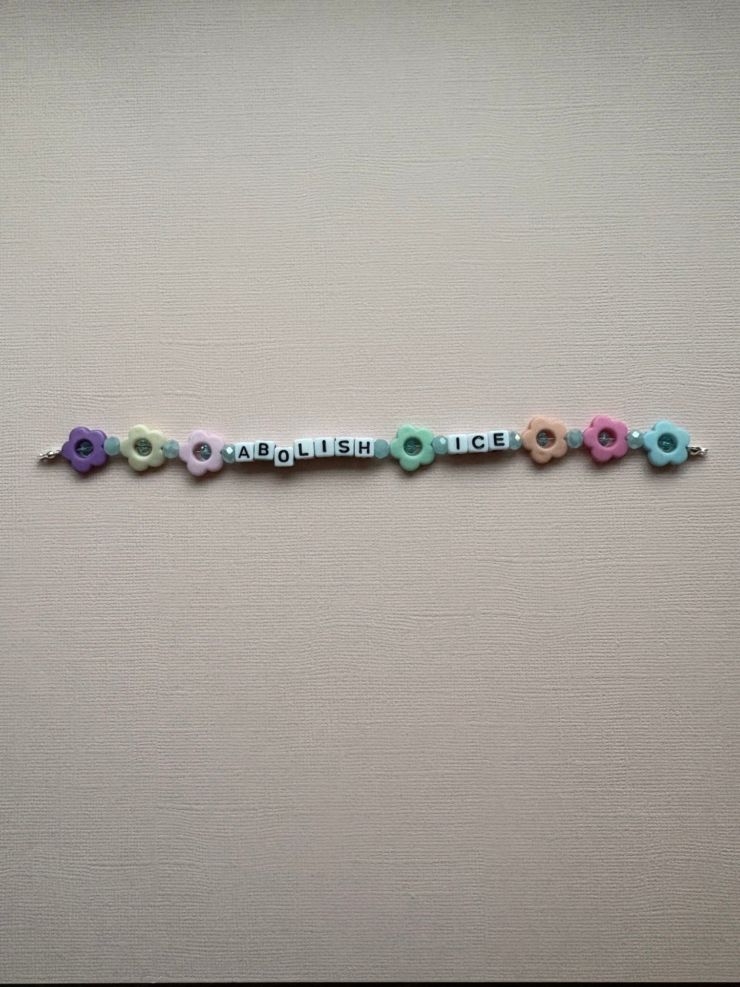 Abolish Ice Flowers Bracelet or Bag Charm