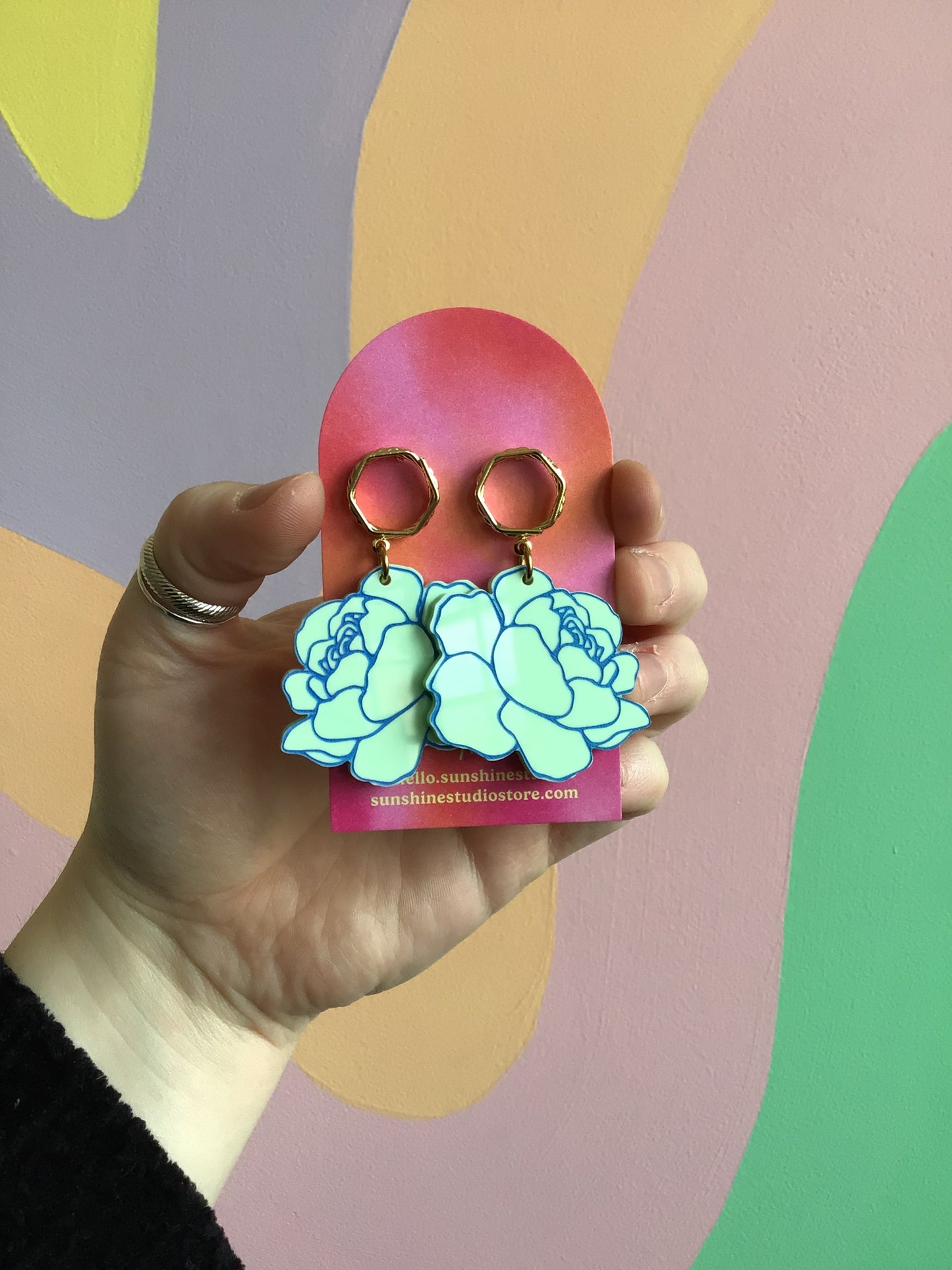 Peony Statement Earrings