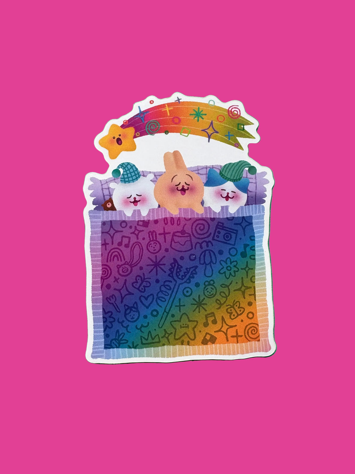 Little Cozy Gay Animals Vinyl Sticker