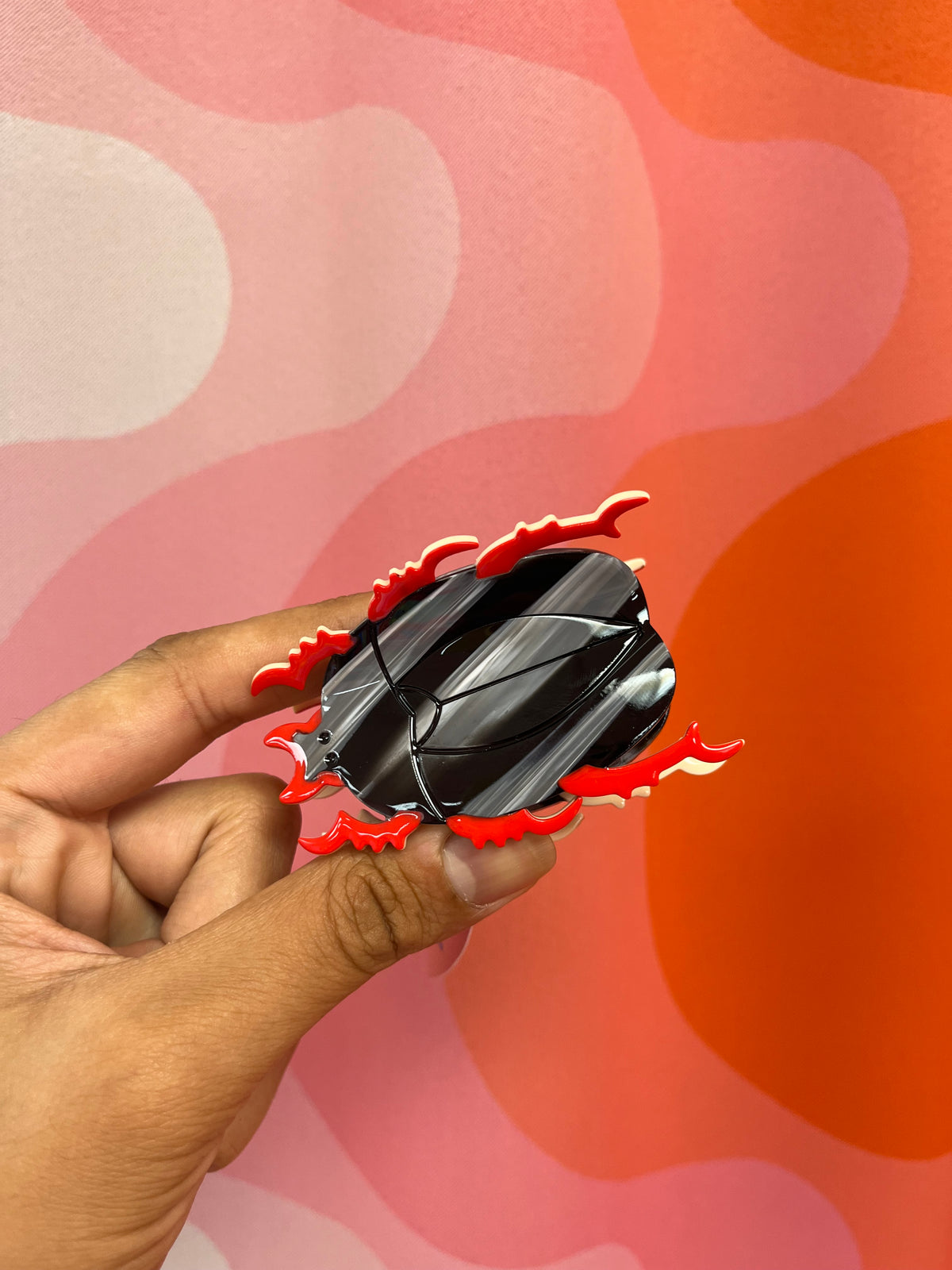 Black Beetle Hair Claw