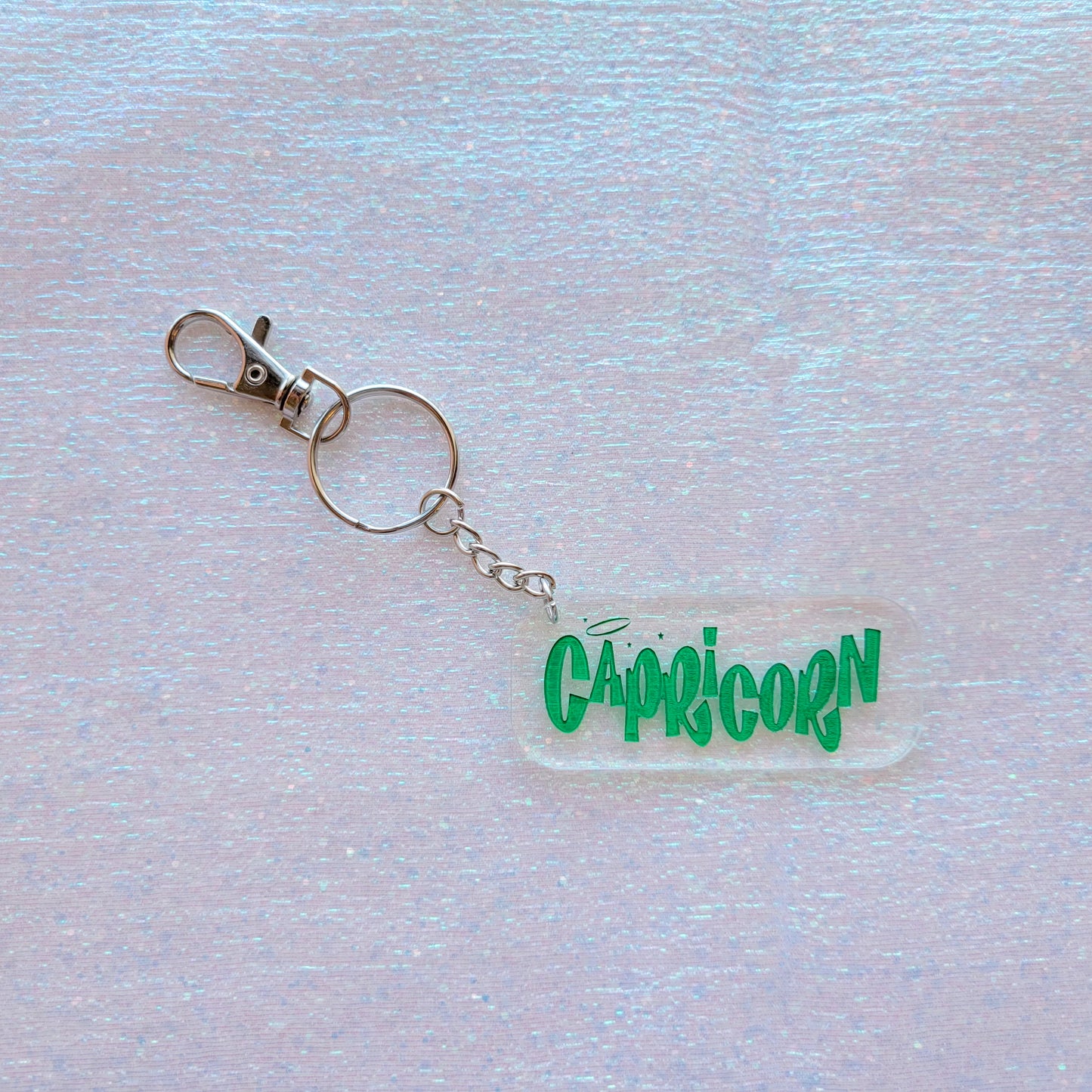 Zodiac Sign Keychain-Green