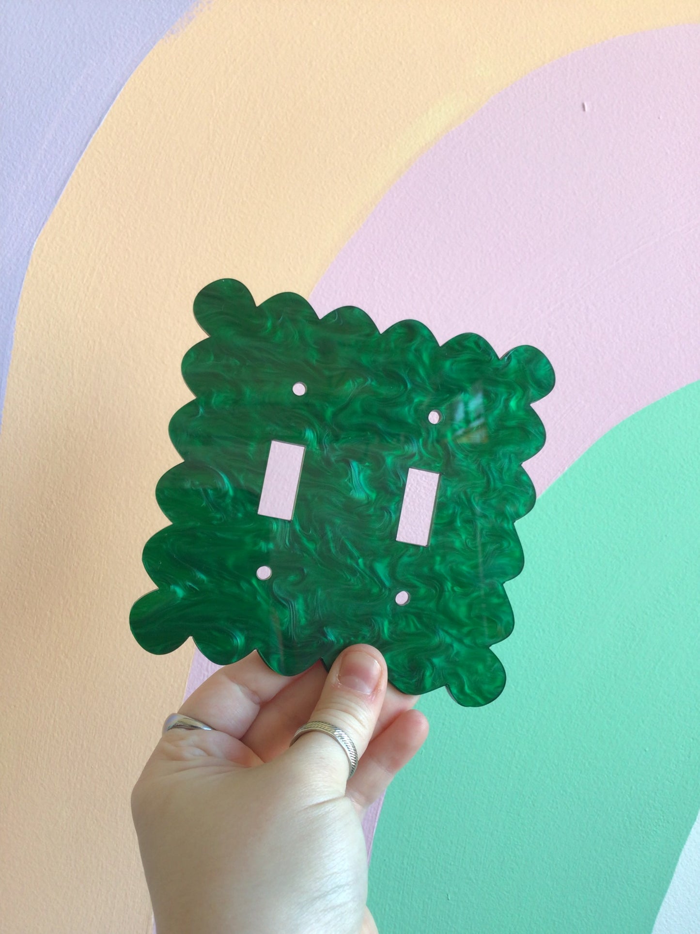 Emerald Marble Outlet Covers