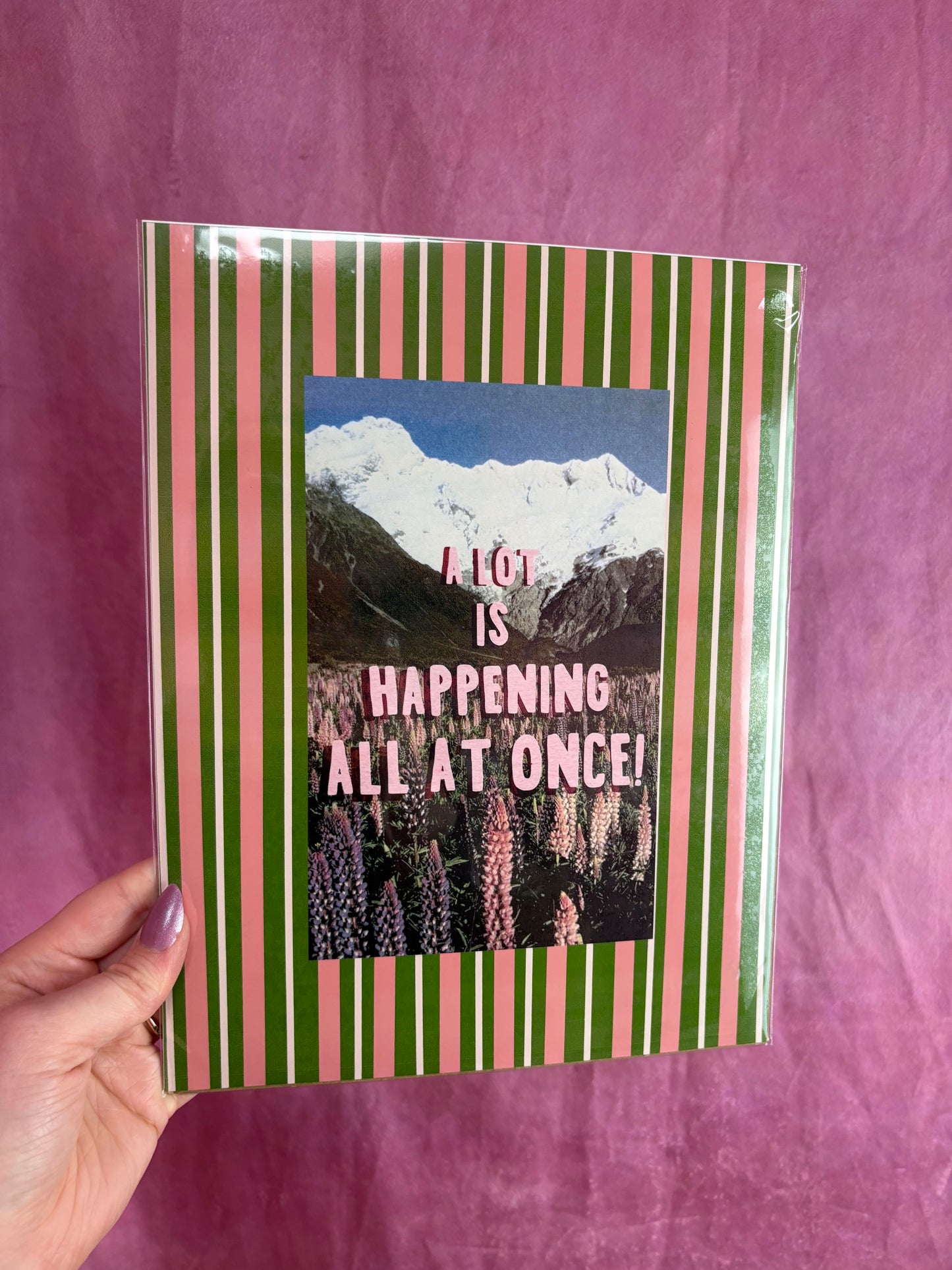 “A Lot is Happening All at Once” Wall Photo