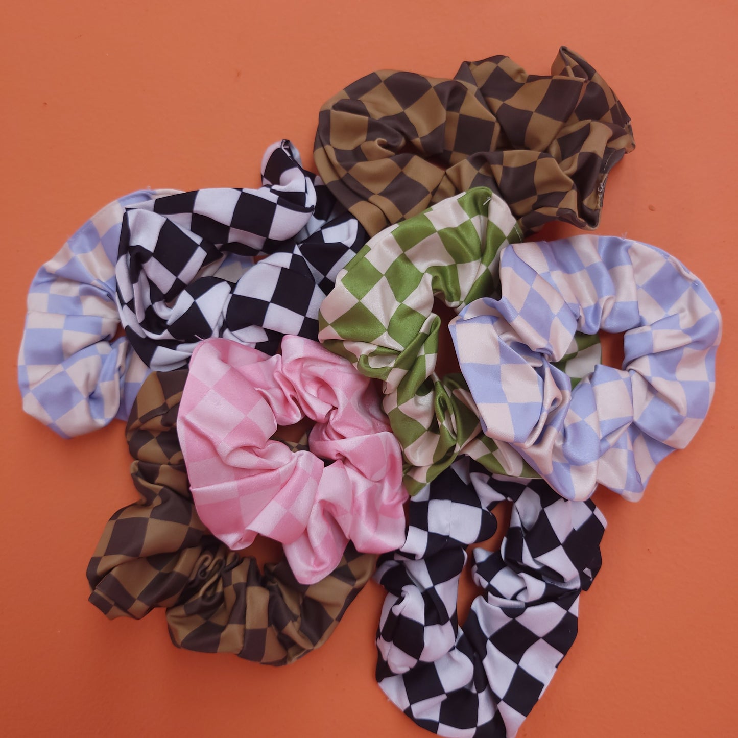 Checkered Scrunchies