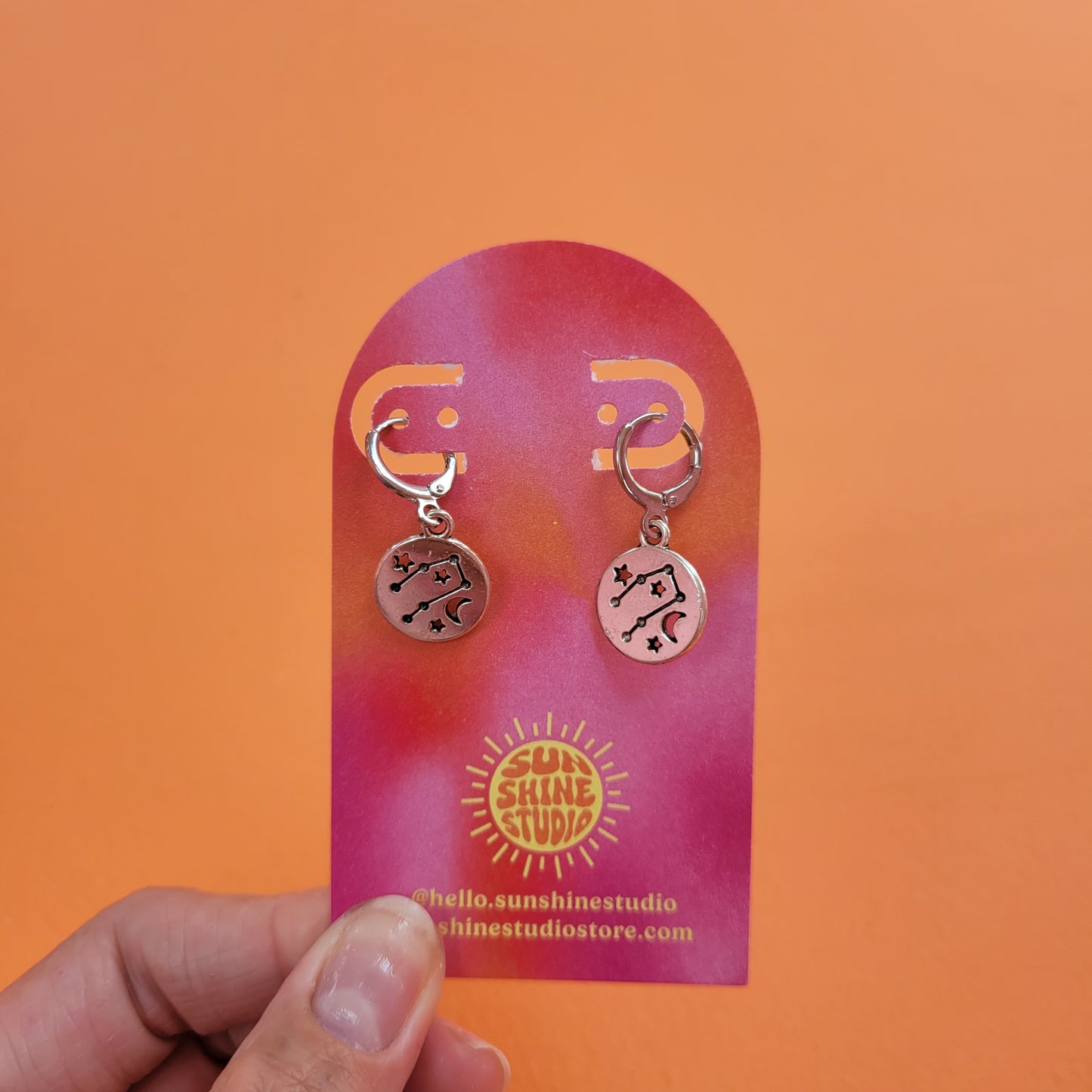 Zodiac Constellation Charm Earrings