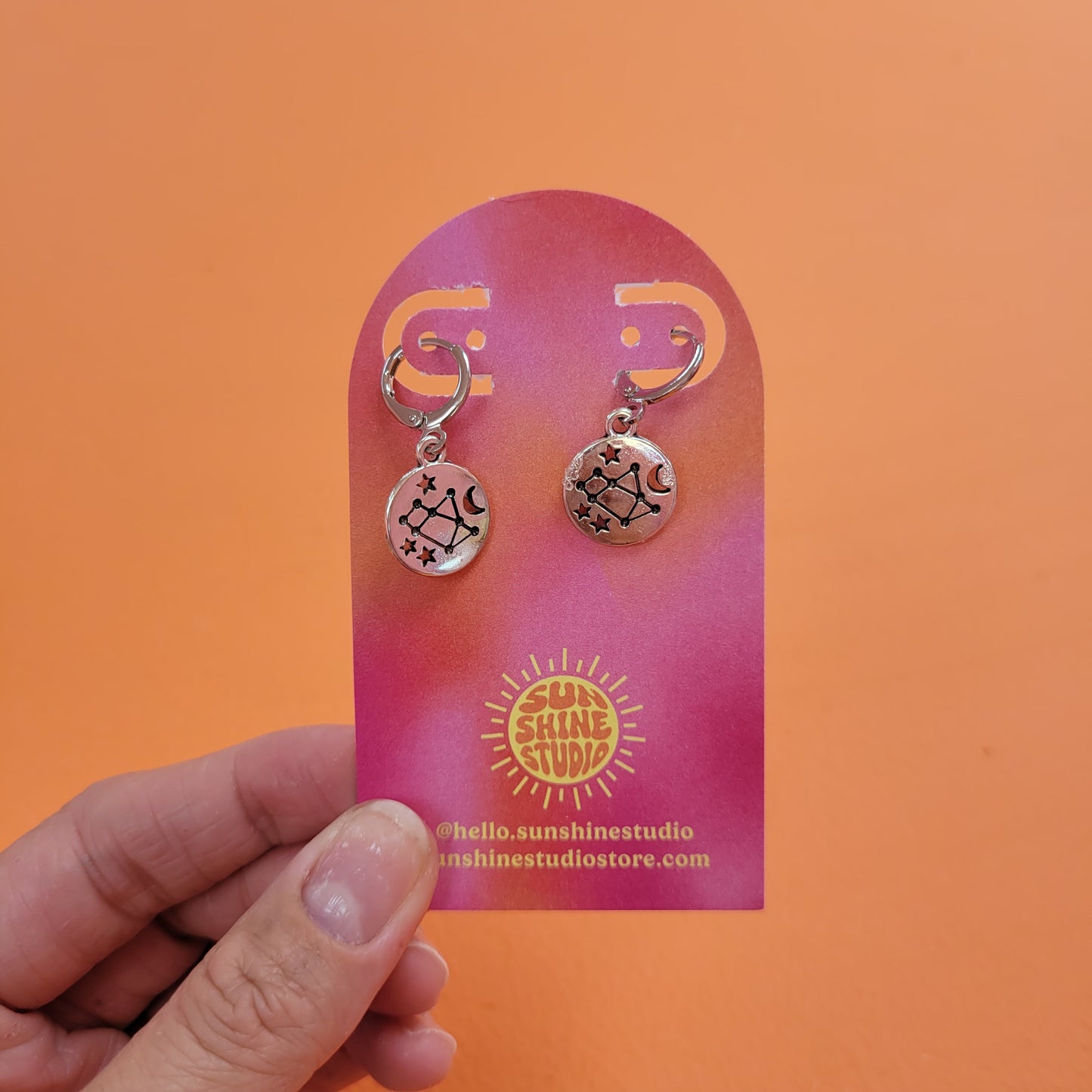 Zodiac Constellation Charm Earrings
