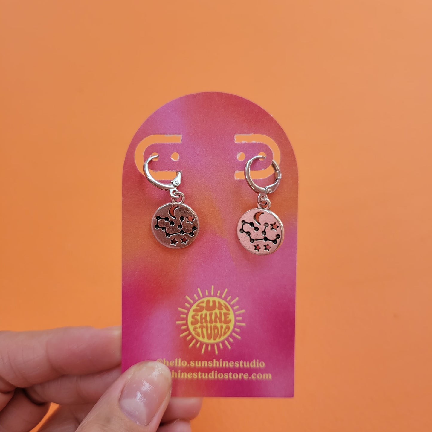 Zodiac Constellation Charm Earrings
