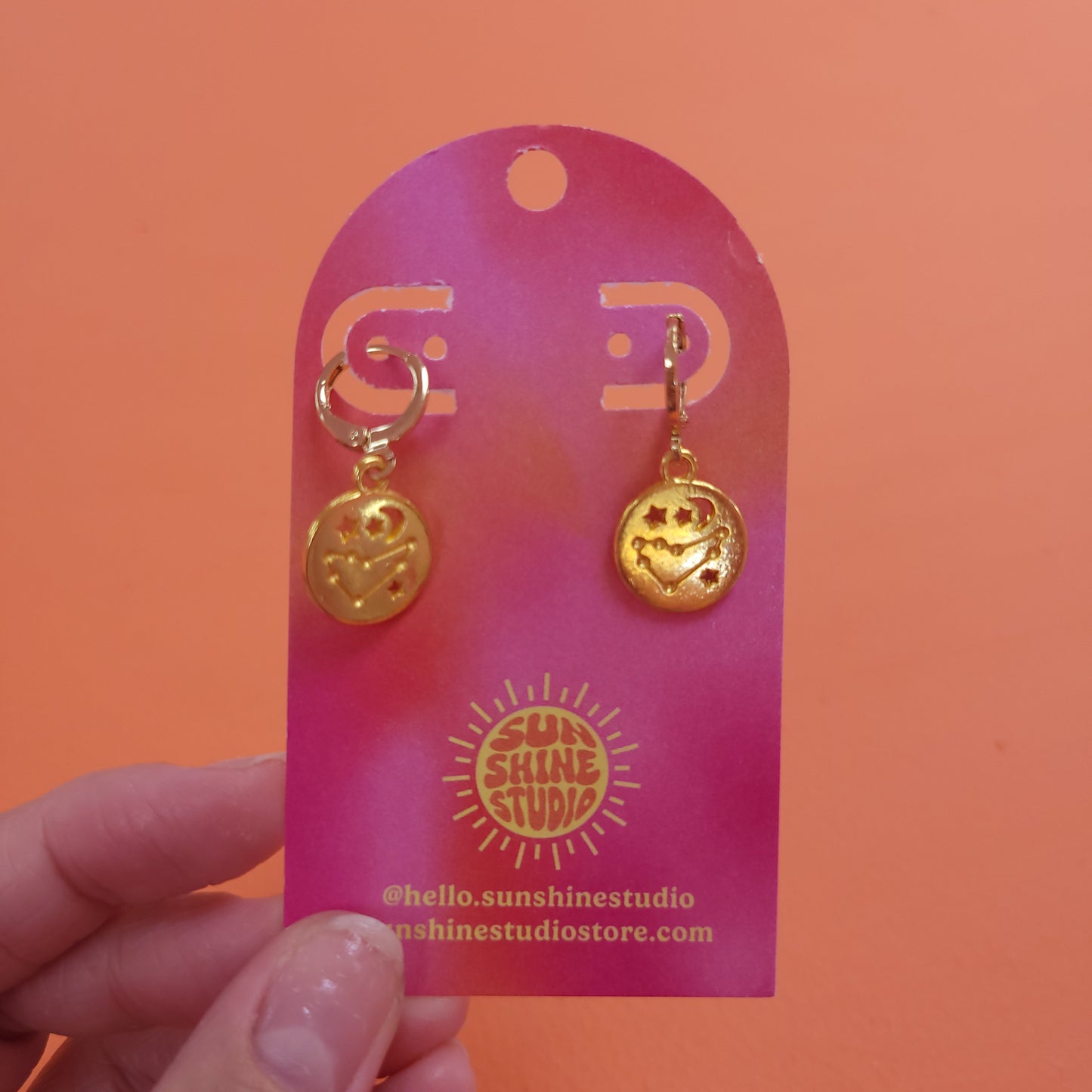 Zodiac Constellation Charm Earrings