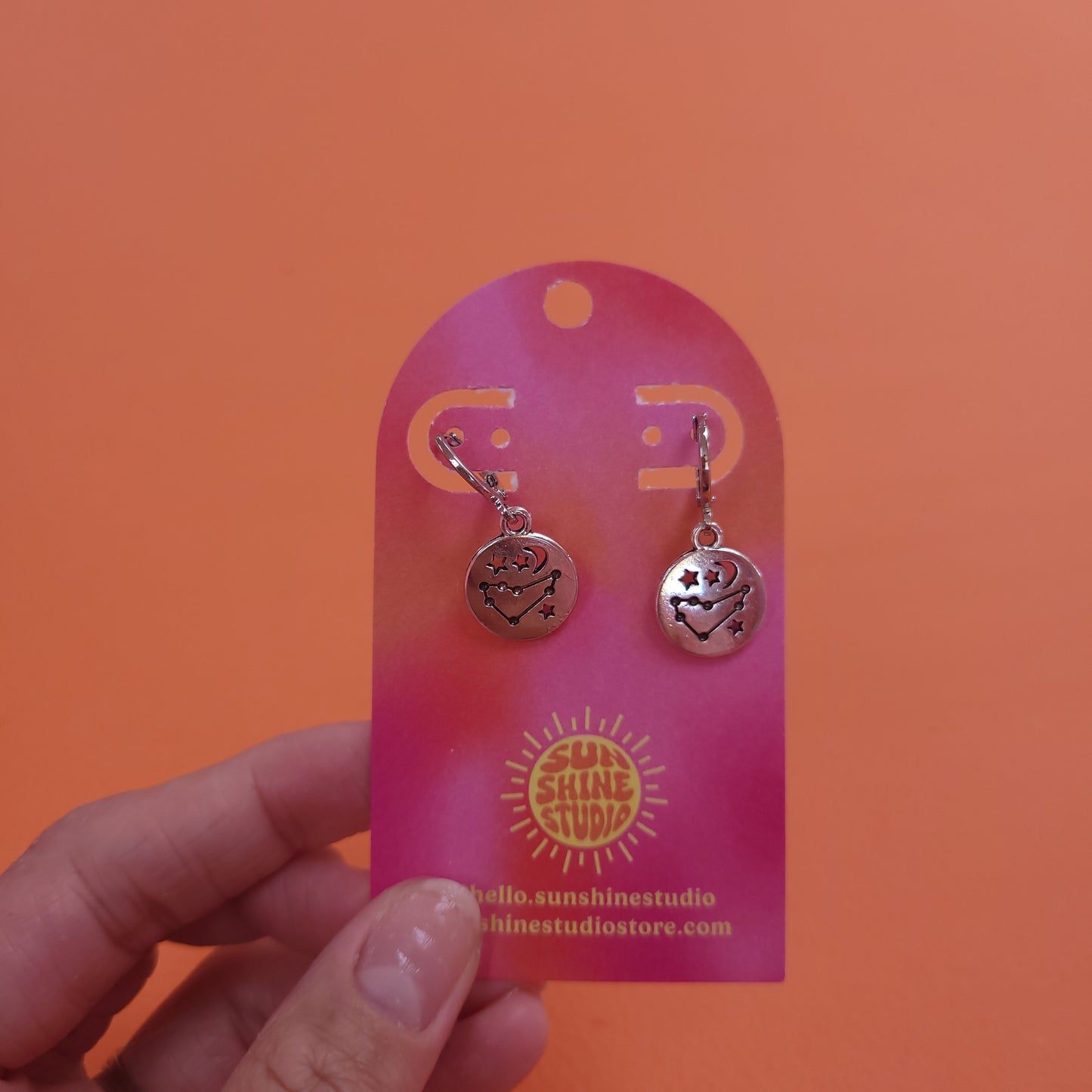 Zodiac Constellation Charm Earrings