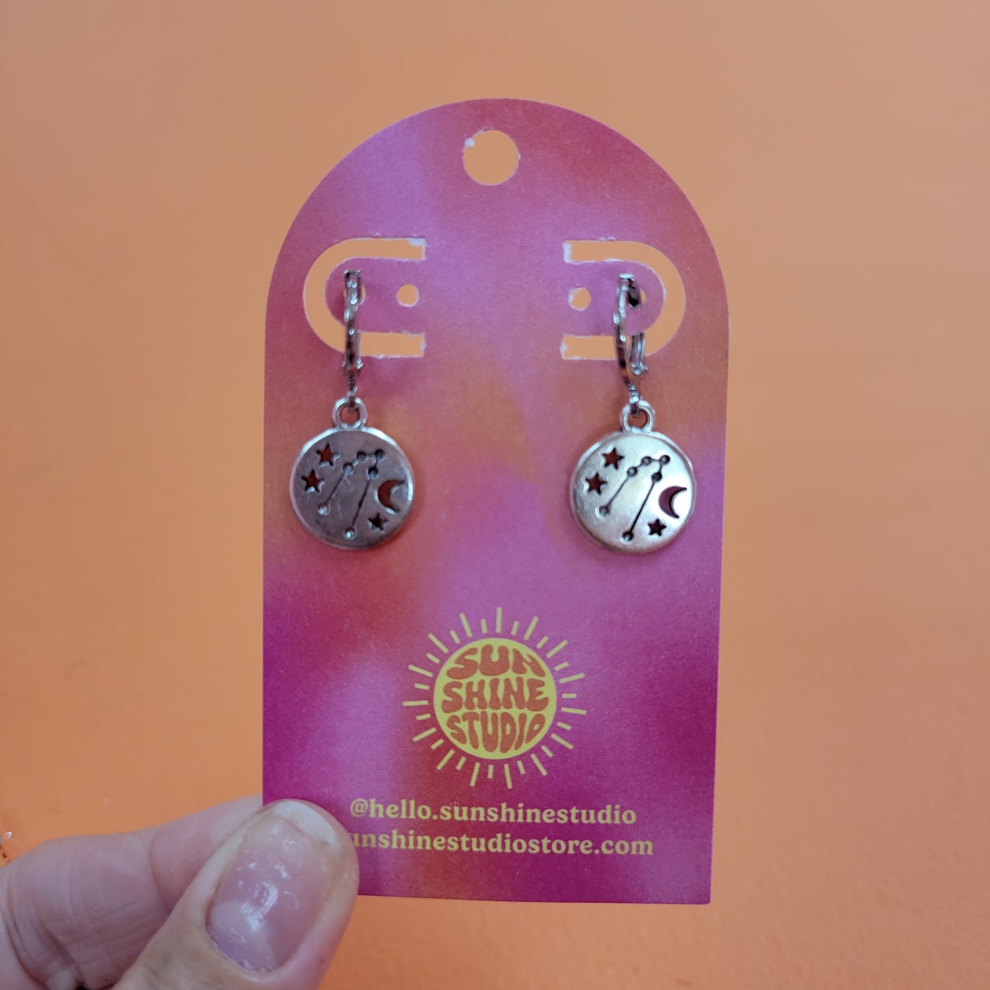 Zodiac Constellation Charm Earrings
