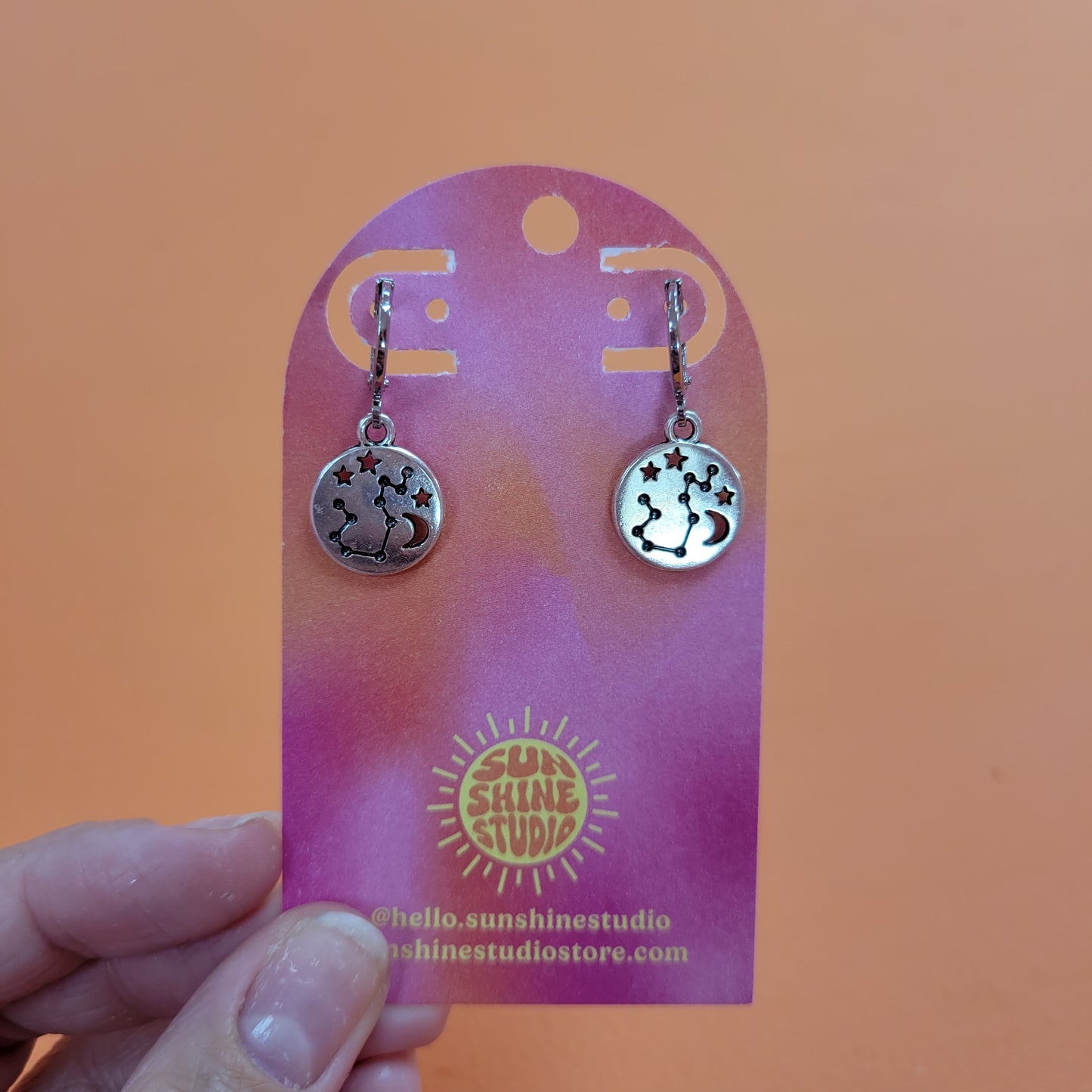 Zodiac Constellation Charm Earrings