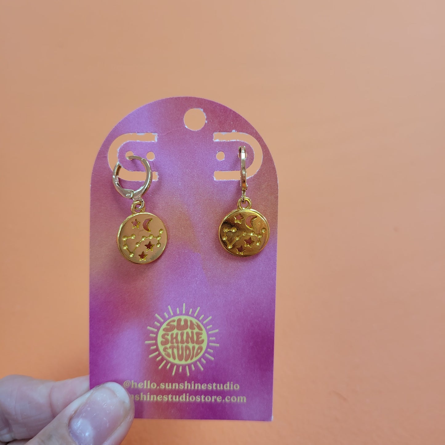 Zodiac Constellation Charm Earrings