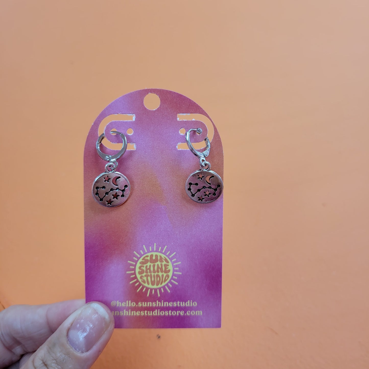 Zodiac Constellation Charm Earrings