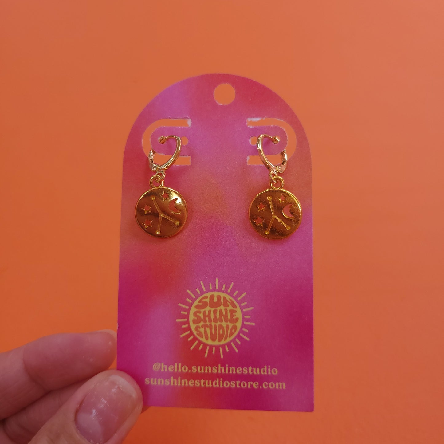 Zodiac Constellation Charm Earrings