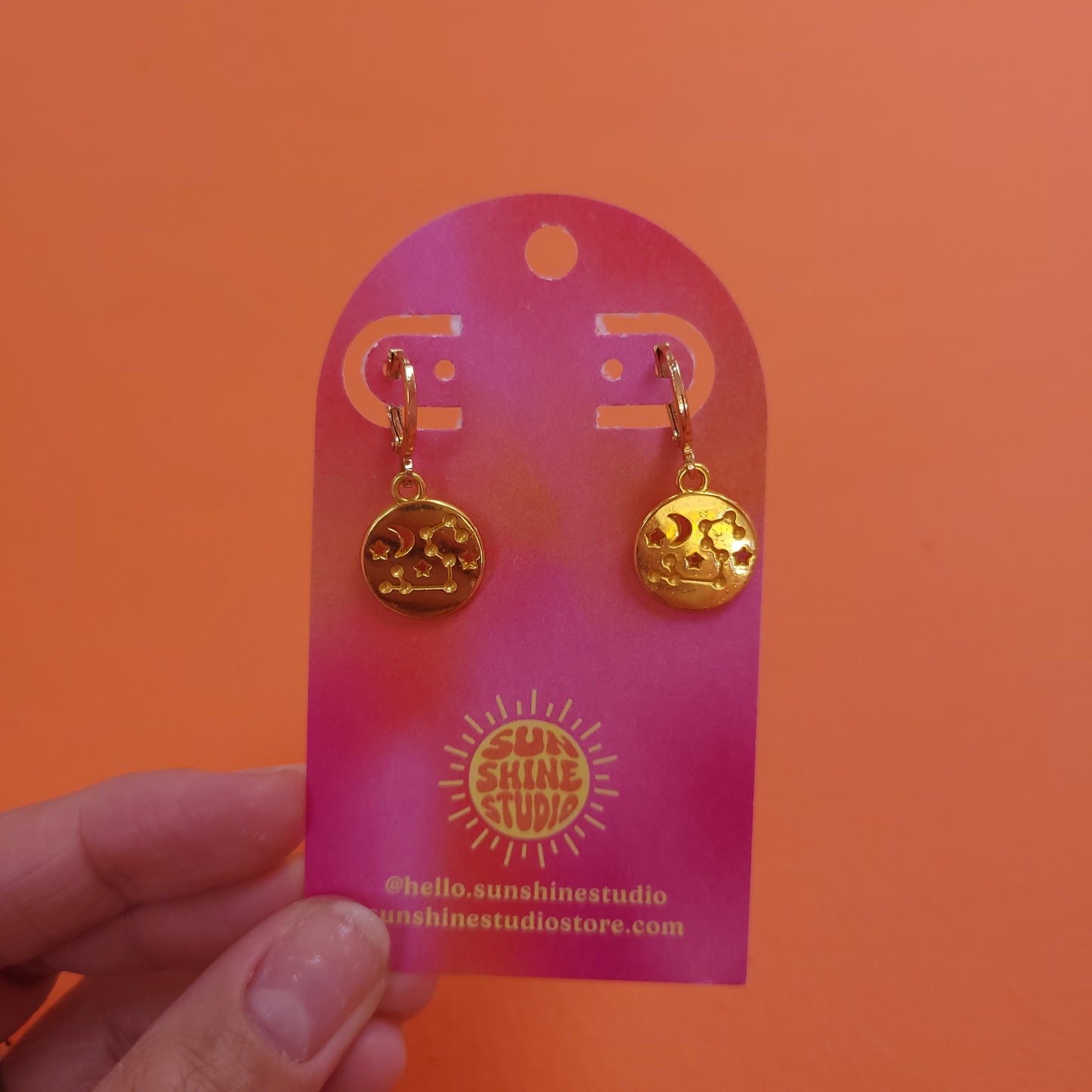 Zodiac Constellation Charm Earrings
