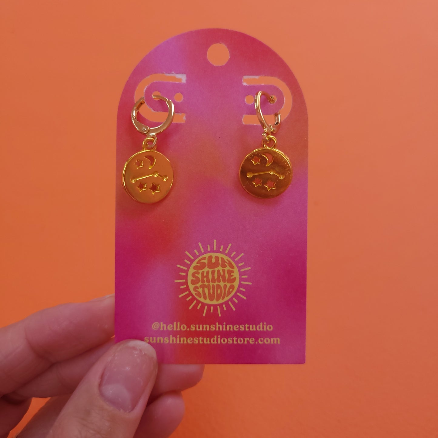 Zodiac Constellation Charm Earrings