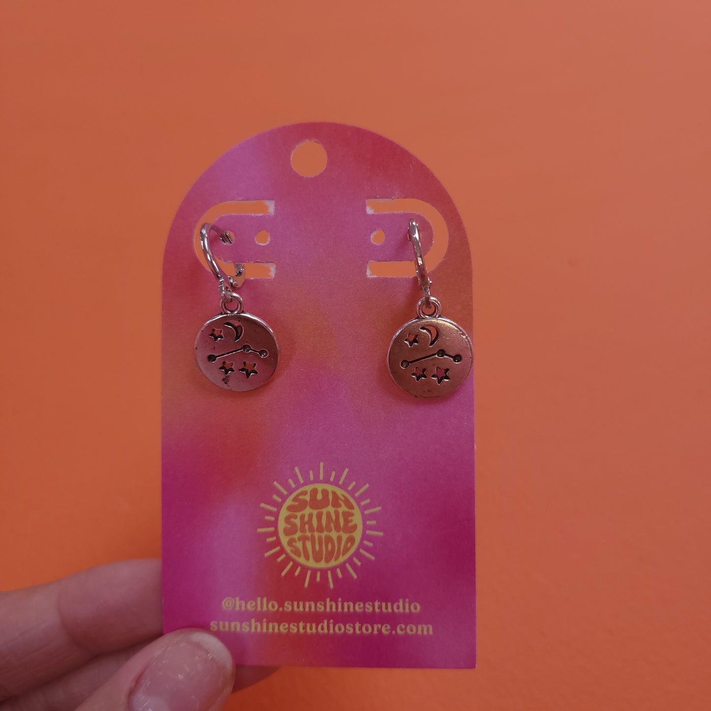 Zodiac Constellation Charm Earrings