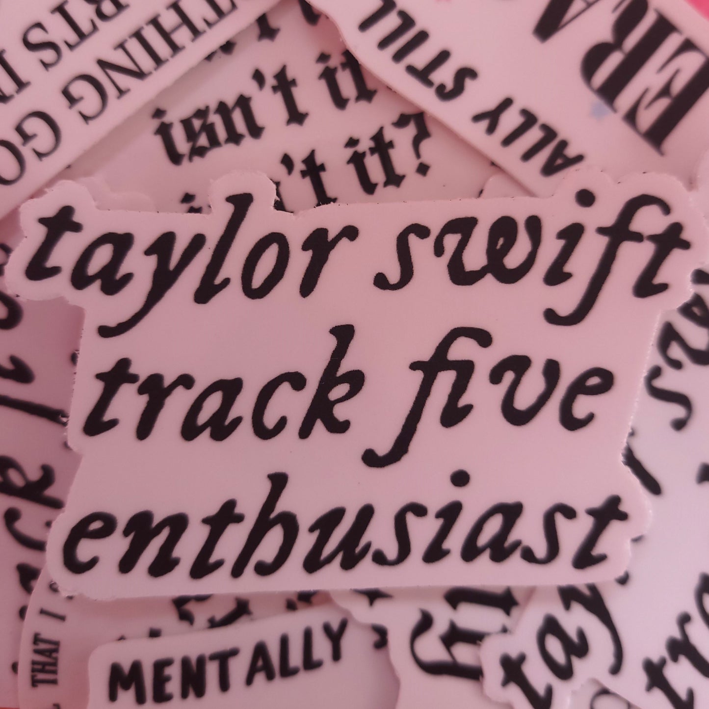 "Track 5 Enthusiast" Taylor Swift Sticker