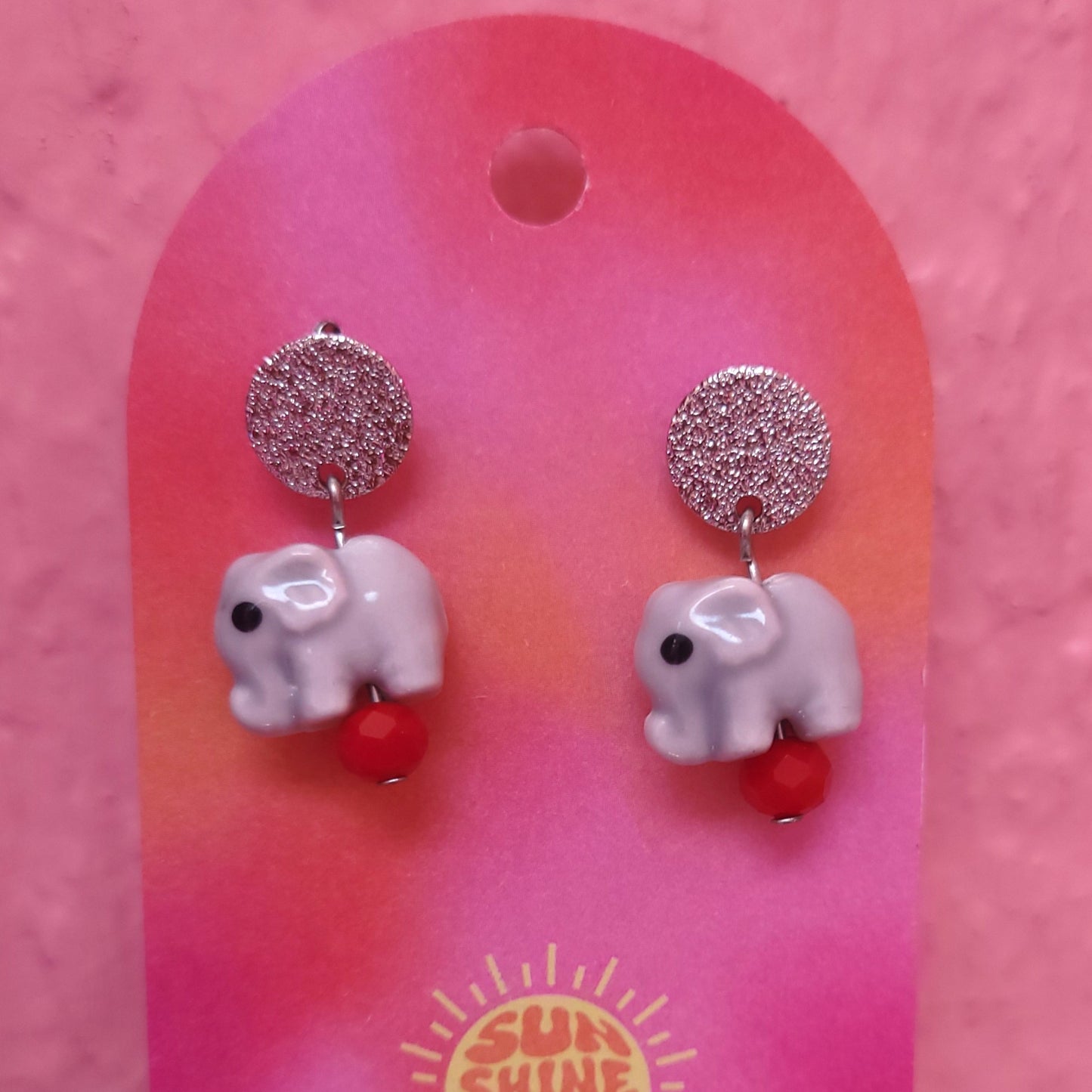 Cutesy AL-ephant Earrings