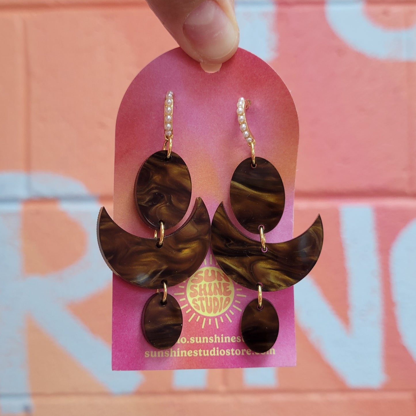 Crescent Cradle Earrings