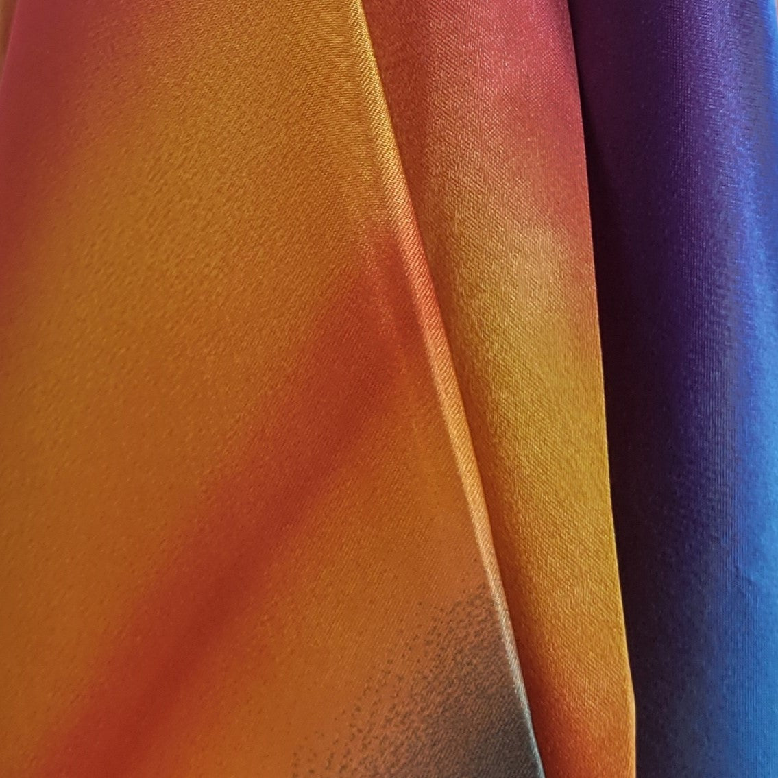 Rainbow Satin Bandana