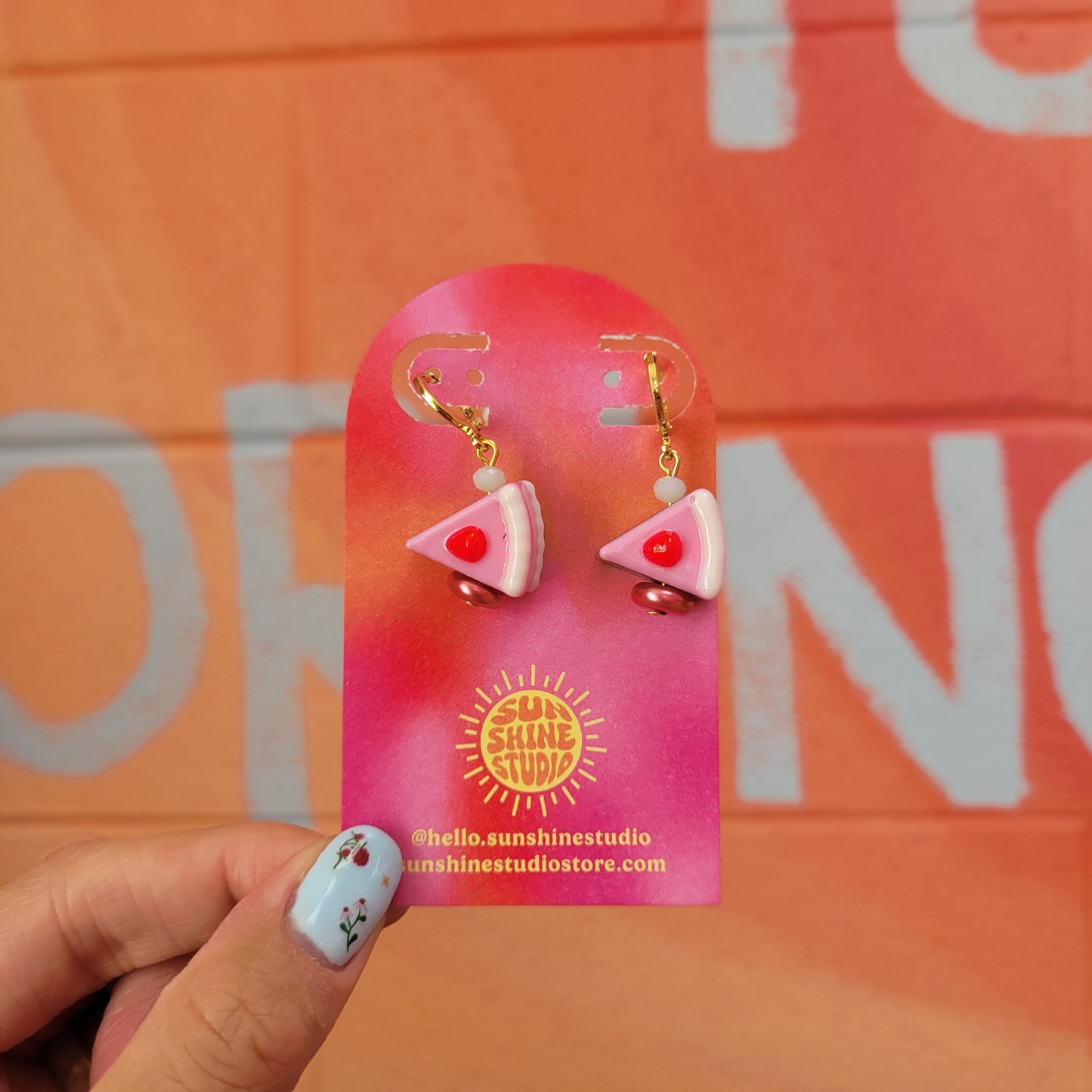 Piece of Cake Beaded Earrings