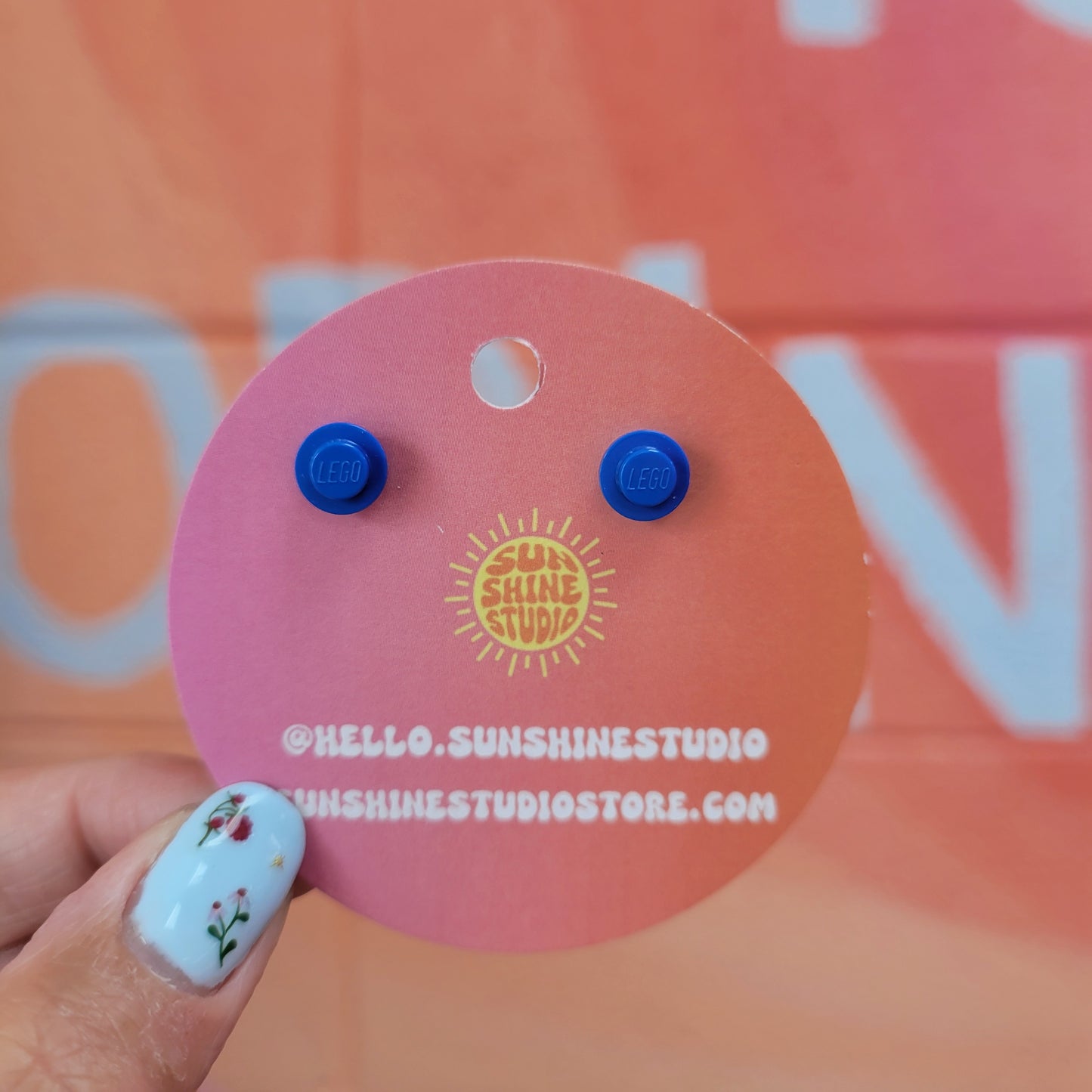 Lego Base Stud Earrings