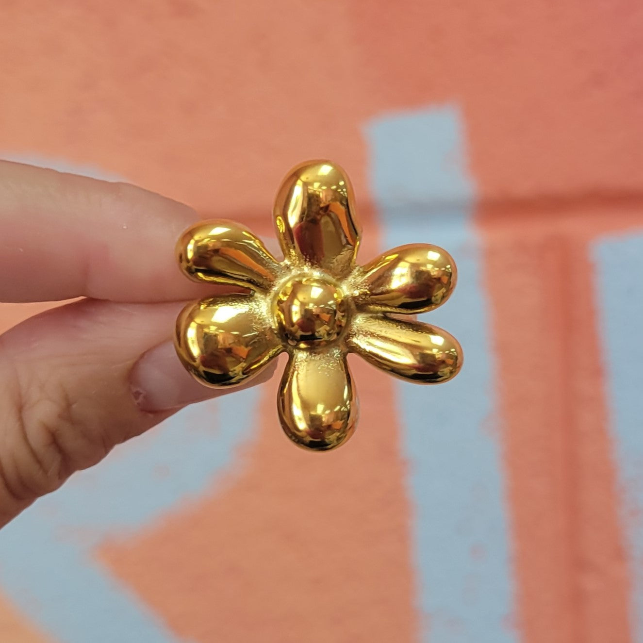 Funky Daisy Titanium Ring