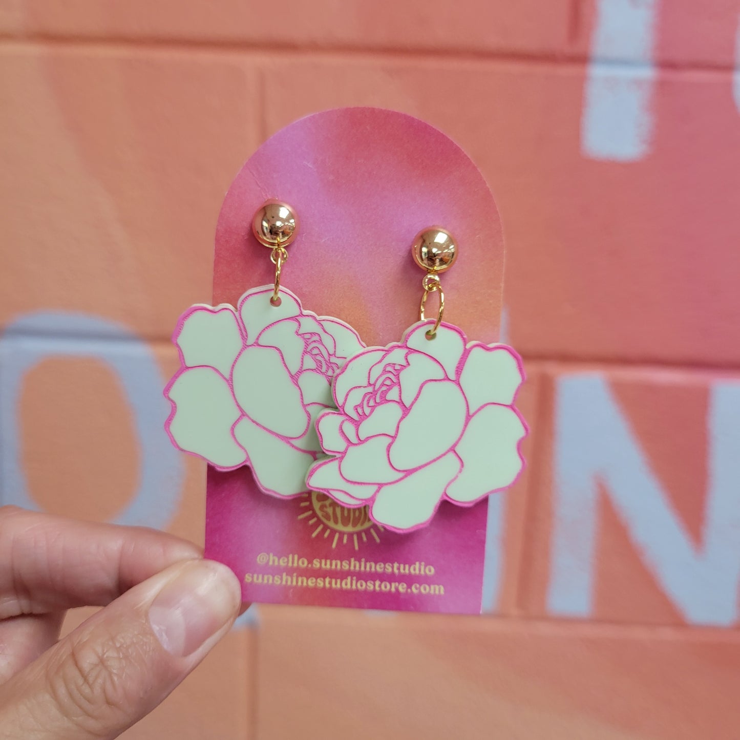 Peony Statement Earrings