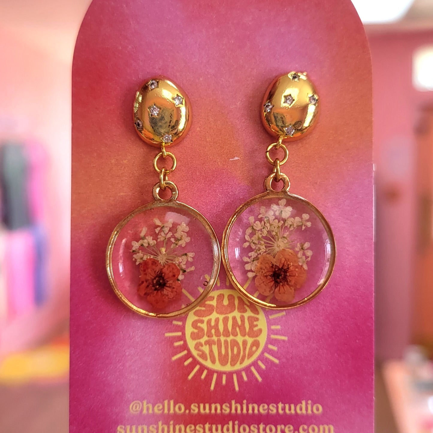 Stargazing Fields - Floral Earrings
