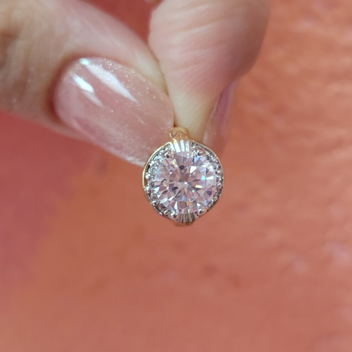Diamond of the First Water - Gem Hoop Earrings