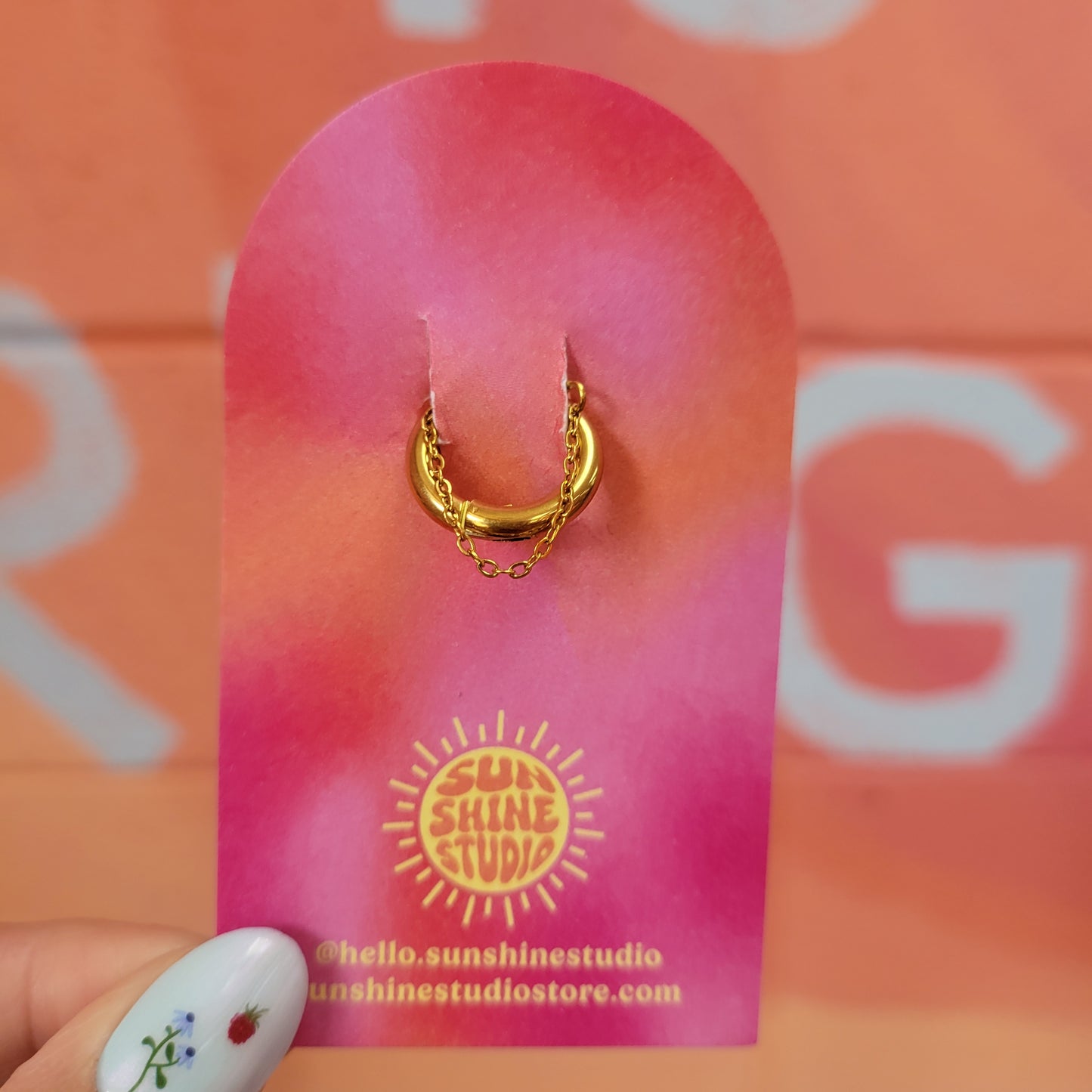"Chain-ge Up" - Non-Piercing Clip-On Hoop