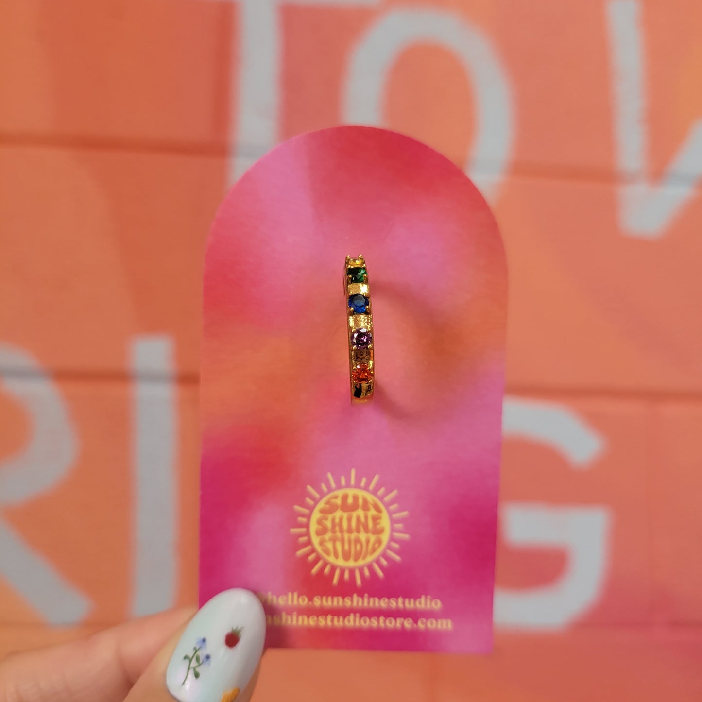 Kaleidoscope - Mix and Match Titanium Hoop