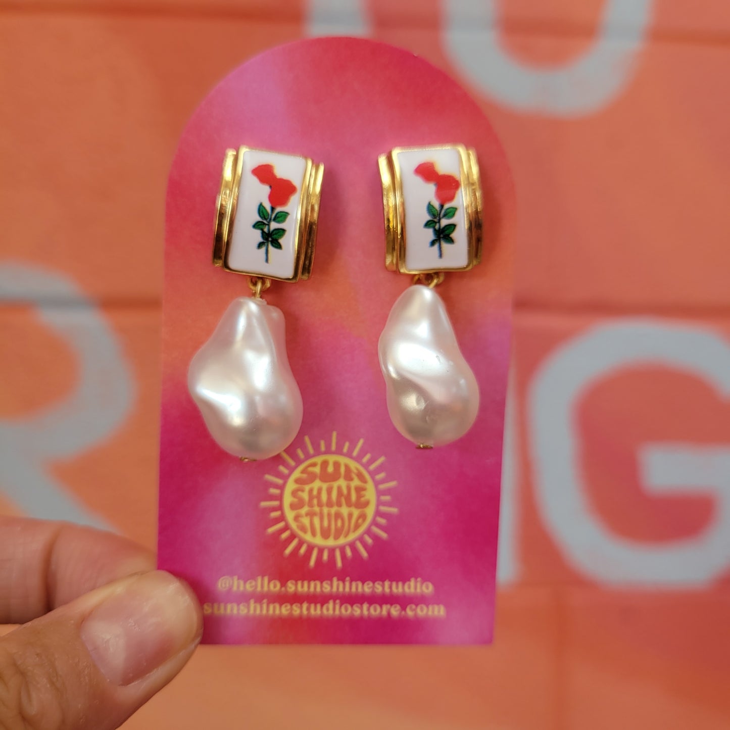 Baroque Rose Earrings