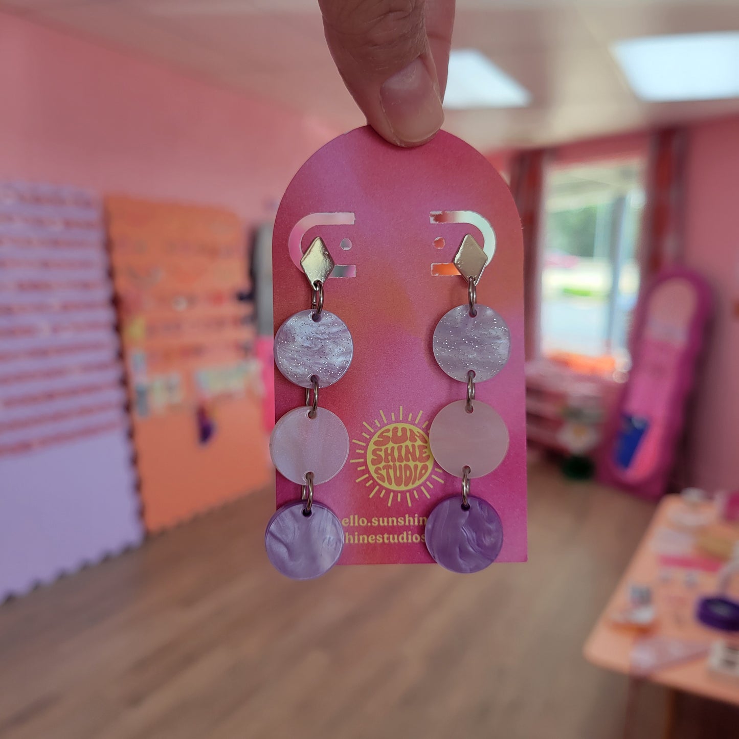 Celebration Confetti Drops - Medium Dangle Earrings
