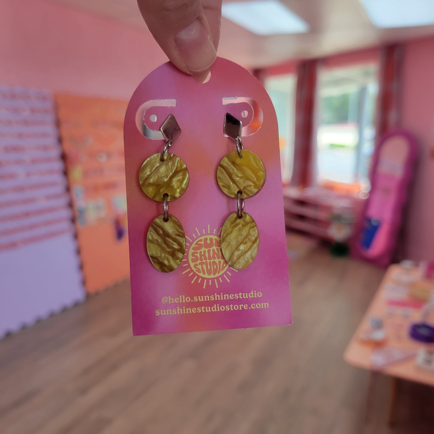 Celebration Confetti Drops - Short Dangle Earrings