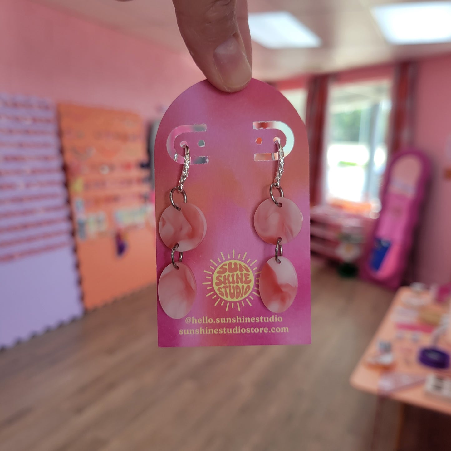 Celebration Confetti Drops - Short Dangle Earrings