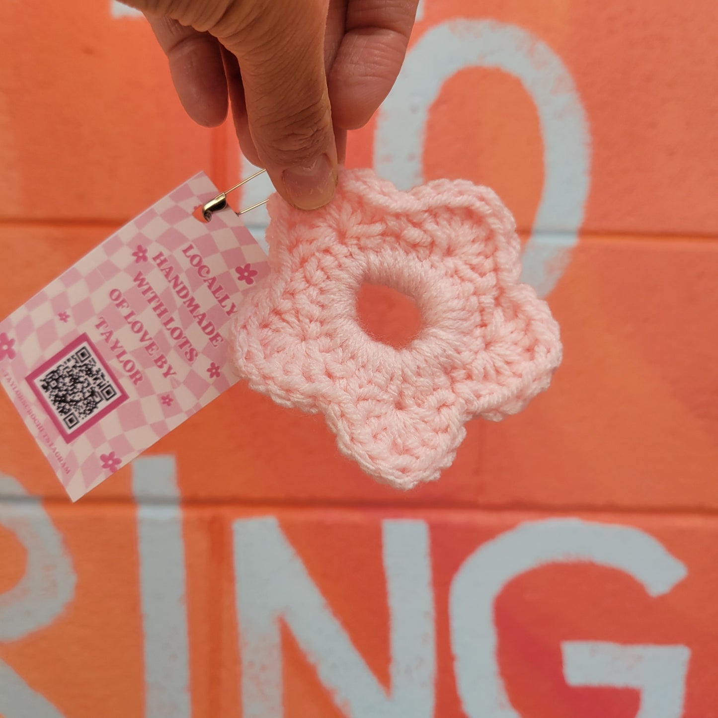 Crochet Small Flower Scrunchies