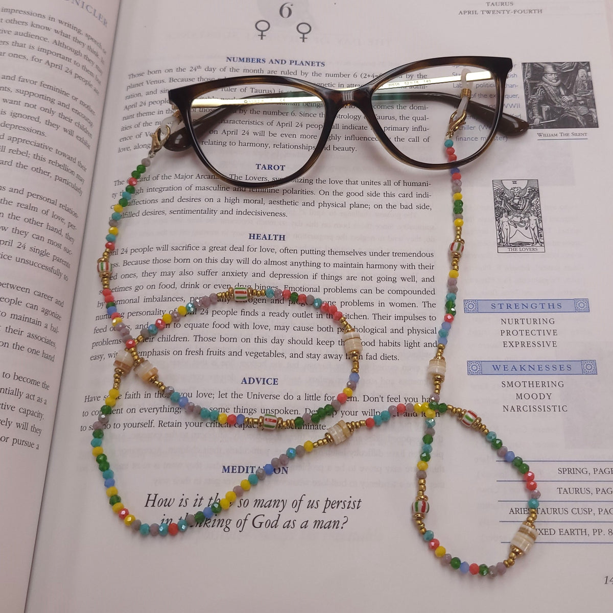 Summer Fair Beaded Glasses Chain Holder