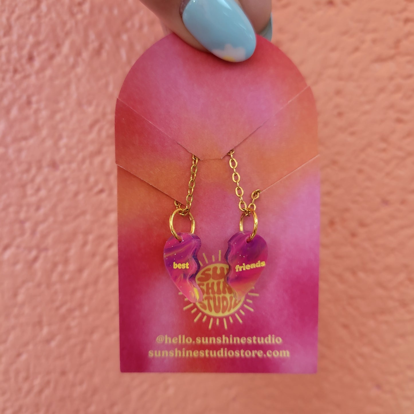 "Best Friends" Friendship Necklace Pair