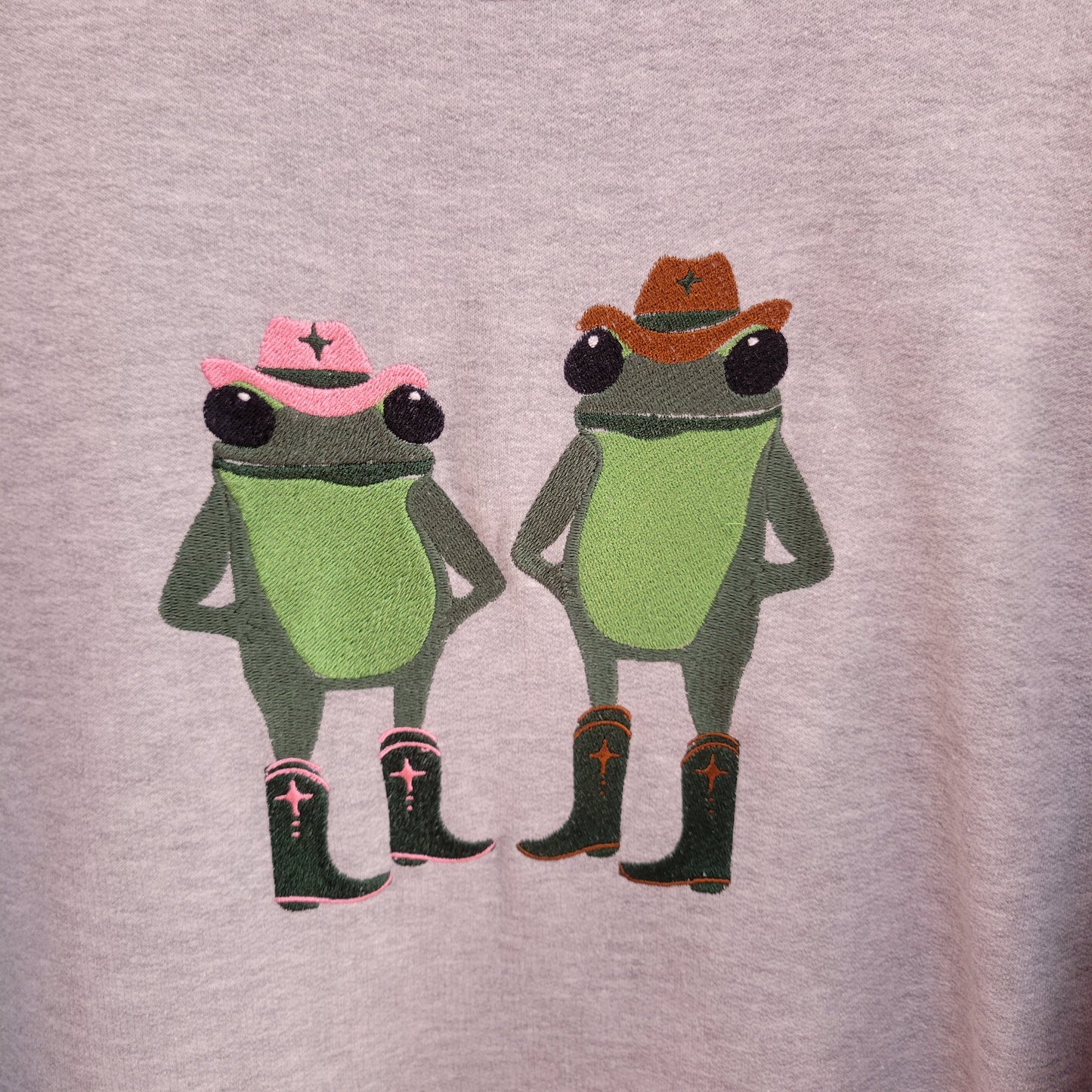 Cowboy Frogs - Embroidered Crewneck and Shirts